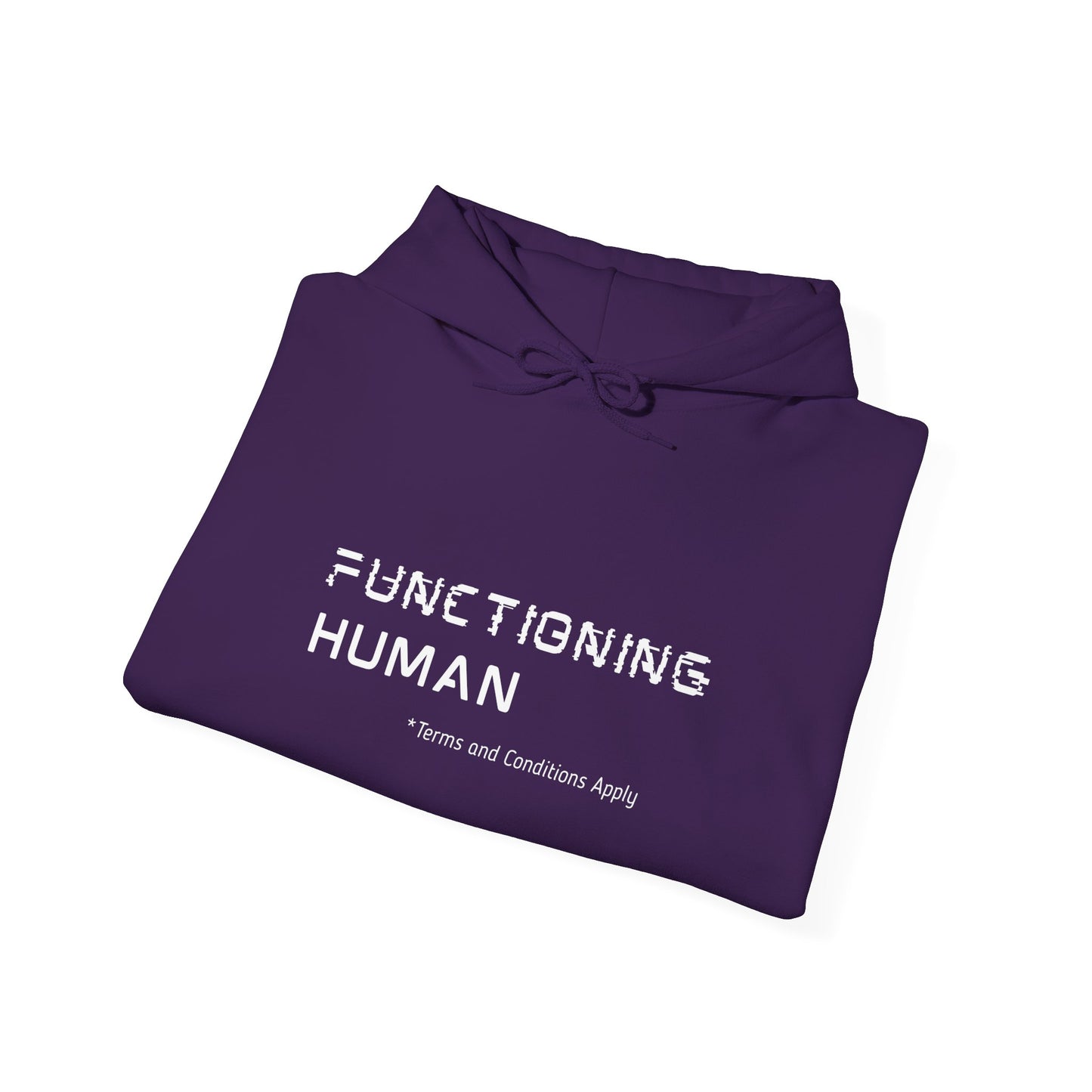 Functioning Human Hoodie – Funny Unisex Heavy Blend™ Sweatshirt, Cozy Cotton-Poly Blend, Casual Gift