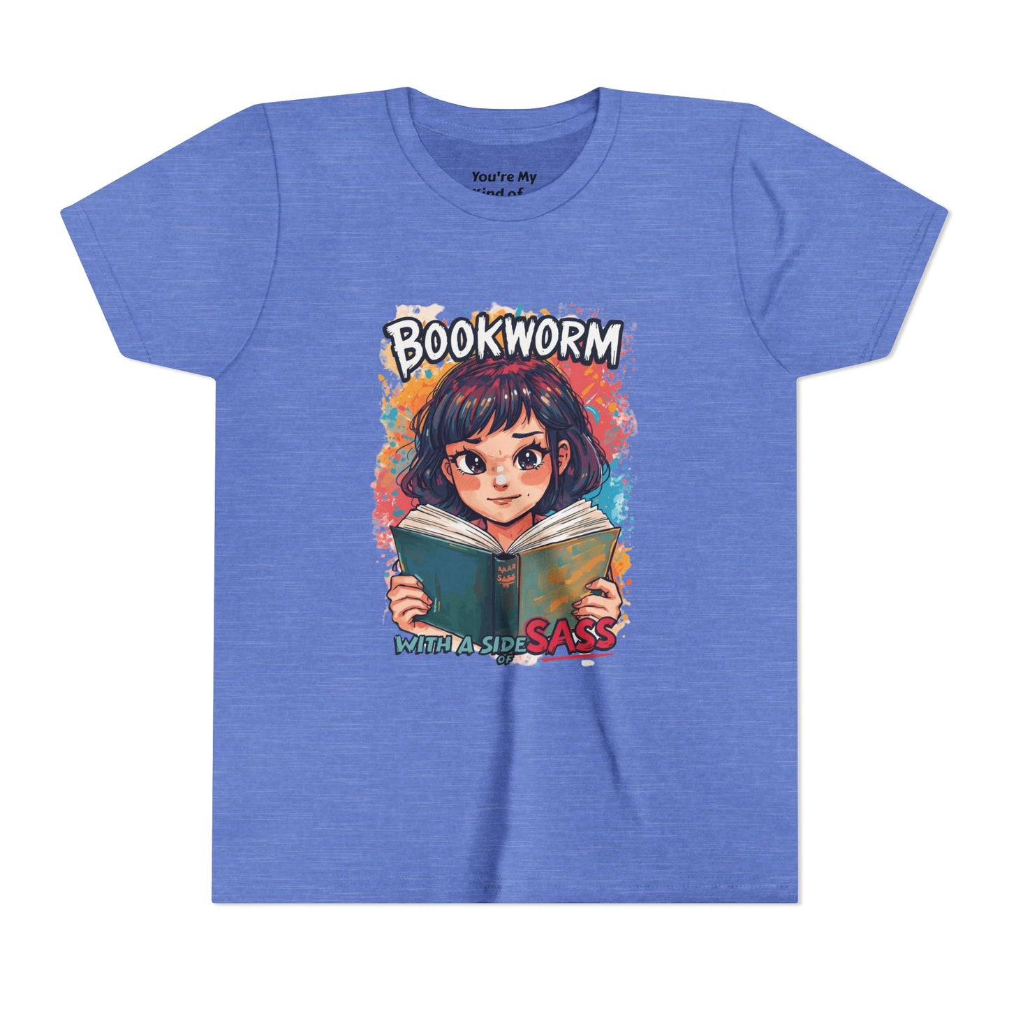 Kids Bookworm Sass Tee, Fun T-Shirt for Young Readers, Gift for Book Lovers, Back to School Apparel, Cute Kid's Graphic Tee