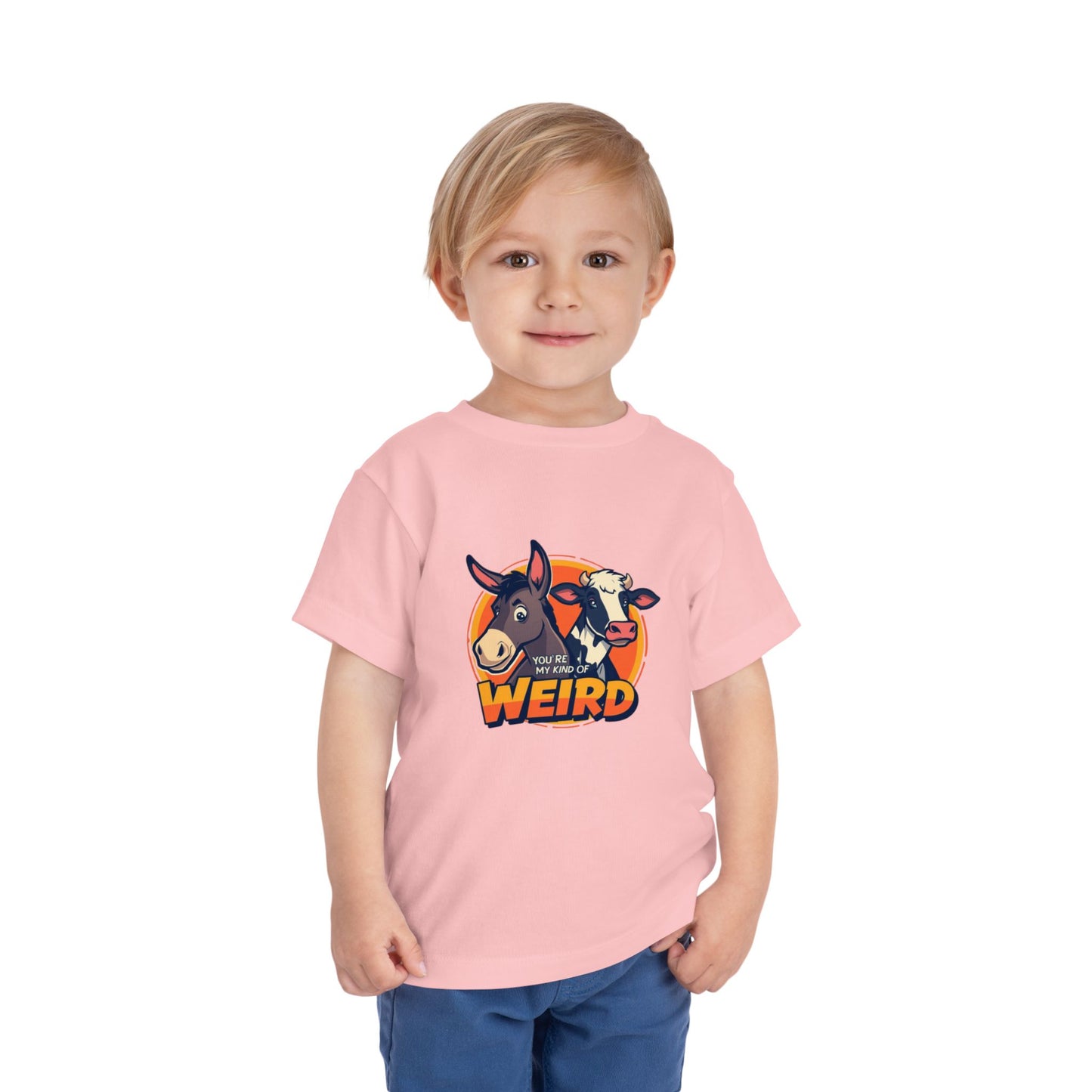 Whimsical Toddler Tee - 'You're Weird' Cute Animal Design, Fun Kids Shirt, Birthday Gift, Playdate Apparel, Funny Toddler Clothing