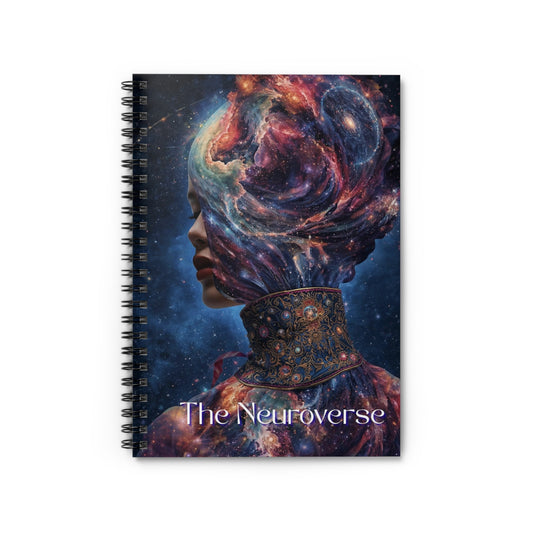 Cosmic Spiral Notebook - The Neuroverse Design | Inspirational Journal - You're My Kind of Weird Paper products
