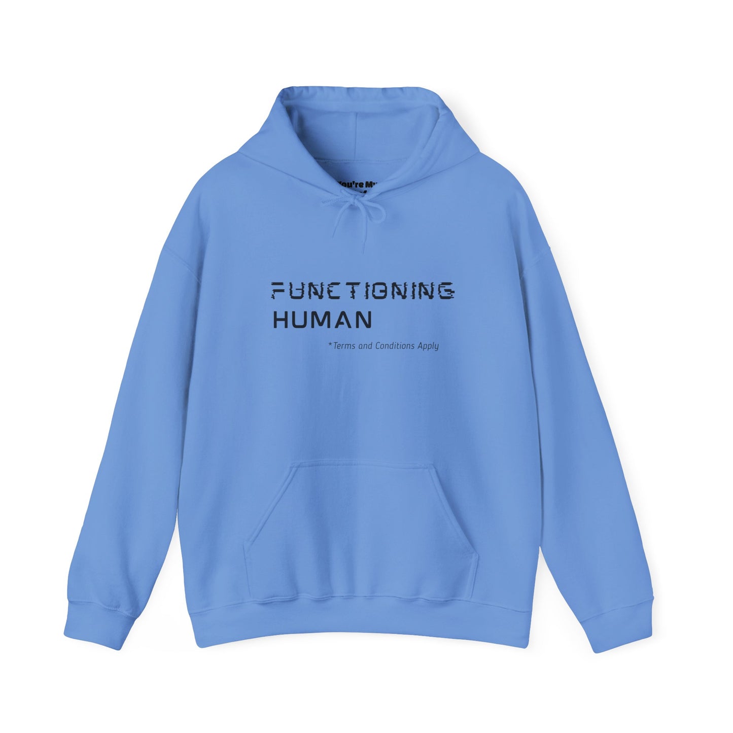 Functioning Human Hoodie – Funny Unisex Heavy Blend™ Sweatshirt, Cozy Cotton-Poly Blend, Casual Gift