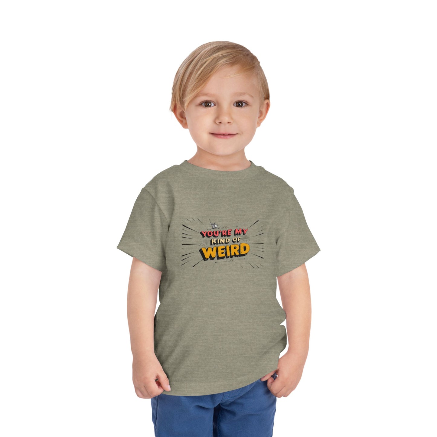 Whimsical Toddler Tee - 'You're My Kind of Weird' Cute Vintage Design, Fun Kids Shirt, Birthday Gift, Playdate Apparel, Funny Toddler Clothing