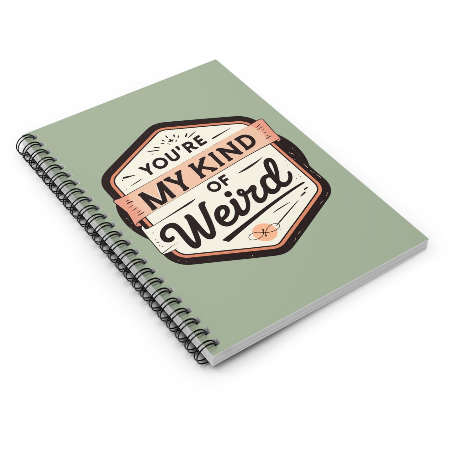 Spiral Notebook – “My Kind of Weird” | Quirky Journal, Fun Gift for Friends, Unique Note Taking, Stationery