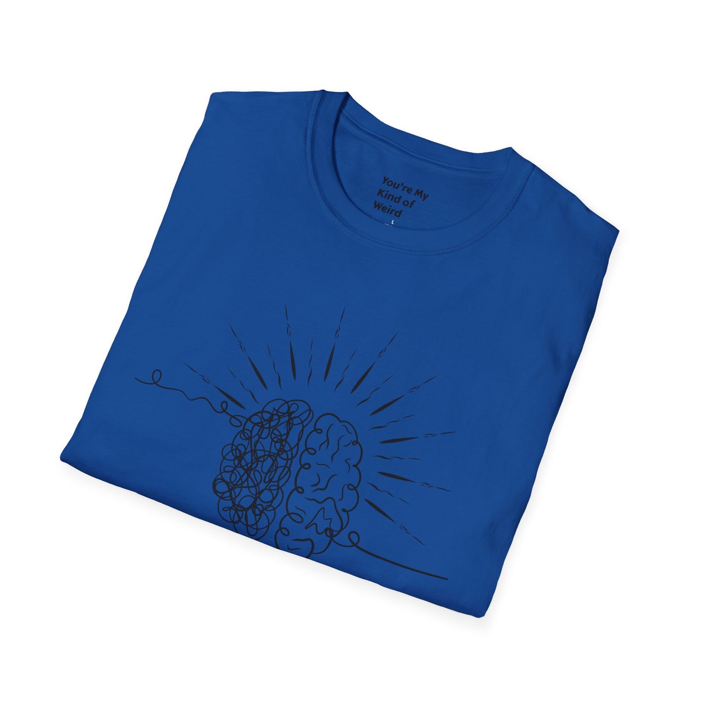 Creative Thinking Unisex T-Shirt, Fun Gift for Overthinkers, Comfortable Casual Wear, Brain Art Tee, Gift for Birthdays or Holidays