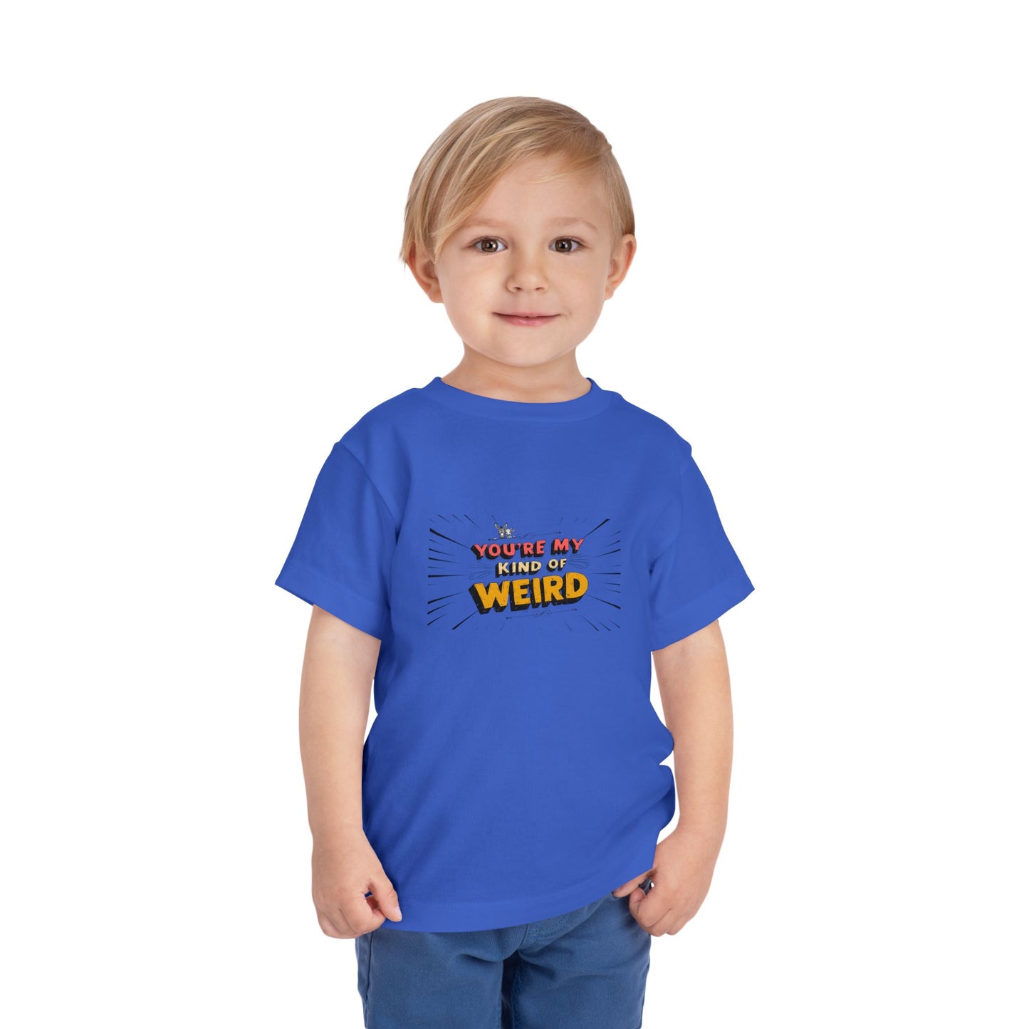 Whimsical Toddler Tee - 'You're My Kind of Weird' Cute Vintage Design, Fun Kids Shirt, Birthday Gift, Playdate Apparel, Funny Toddler Clothing