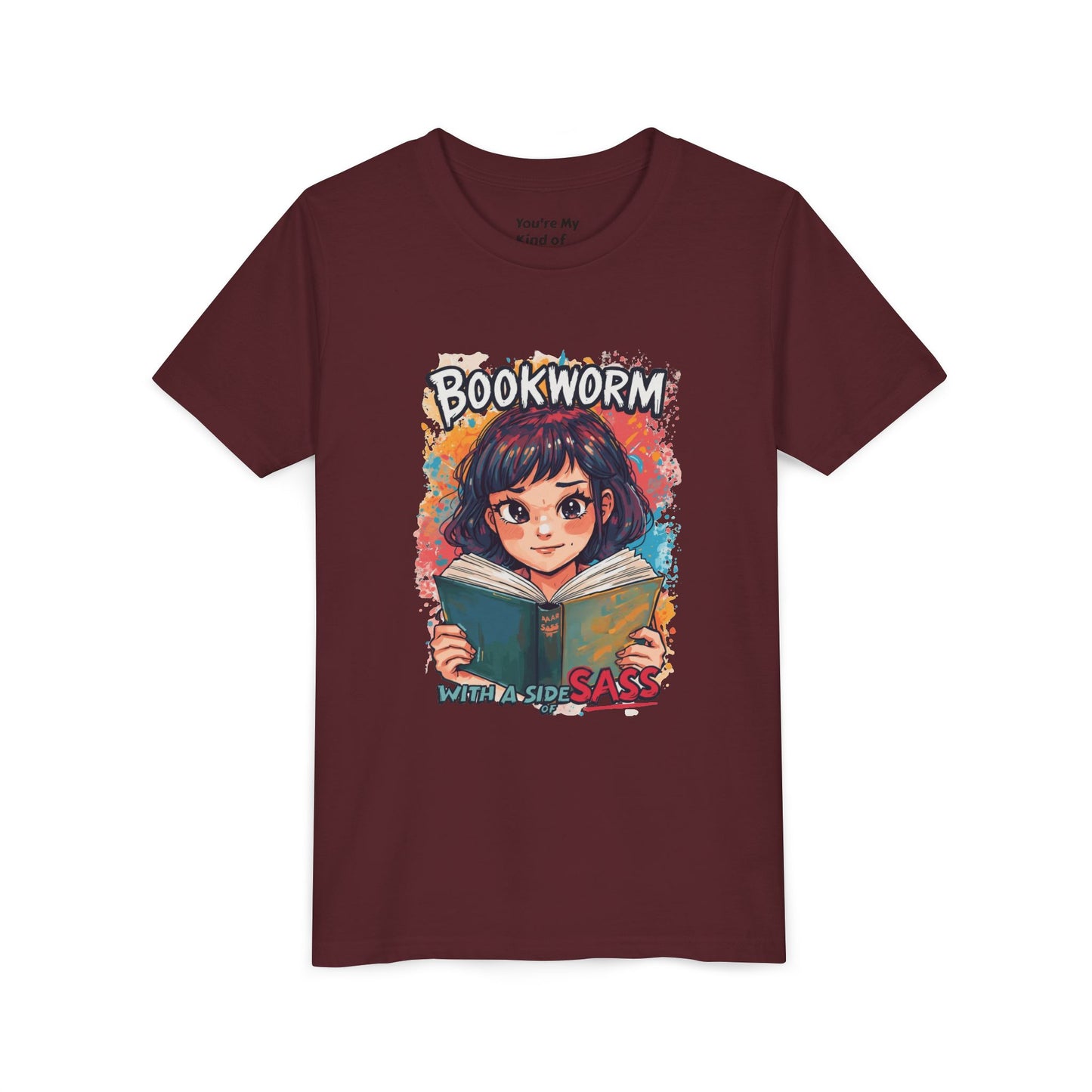Kids Bookworm Sass Tee, Fun T-Shirt for Young Readers, Gift for Book Lovers, Back to School Apparel, Cute Kid's Graphic Tee