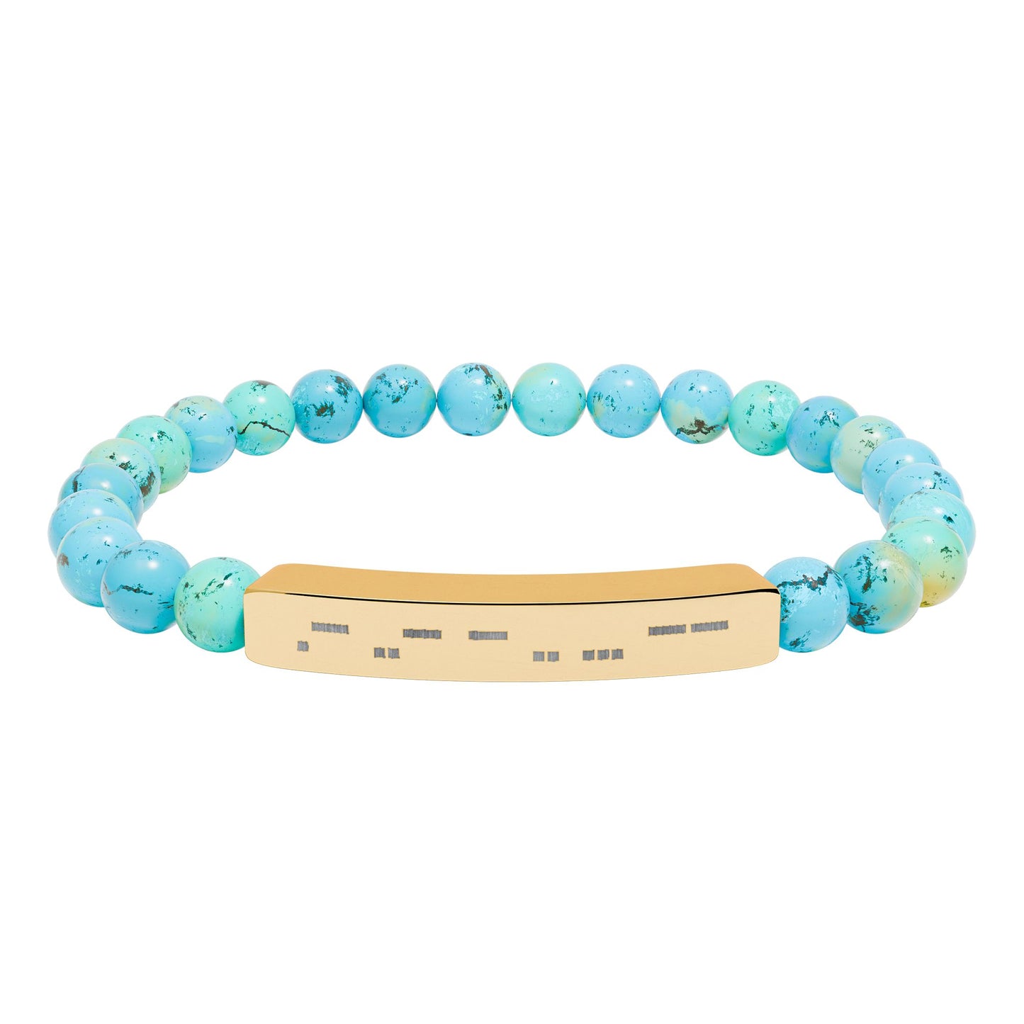 Autism Morse Code Bracelet | Minimalist Neurodiverse Jewelry | Natural Stone Beaded Bracelet - You're My Kind of Weird