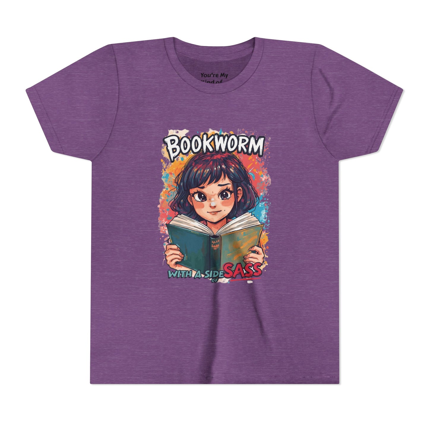 Kids Bookworm Sass Tee, Fun T-Shirt for Young Readers, Gift for Book Lovers, Back to School Apparel, Cute Kid's Graphic Tee
