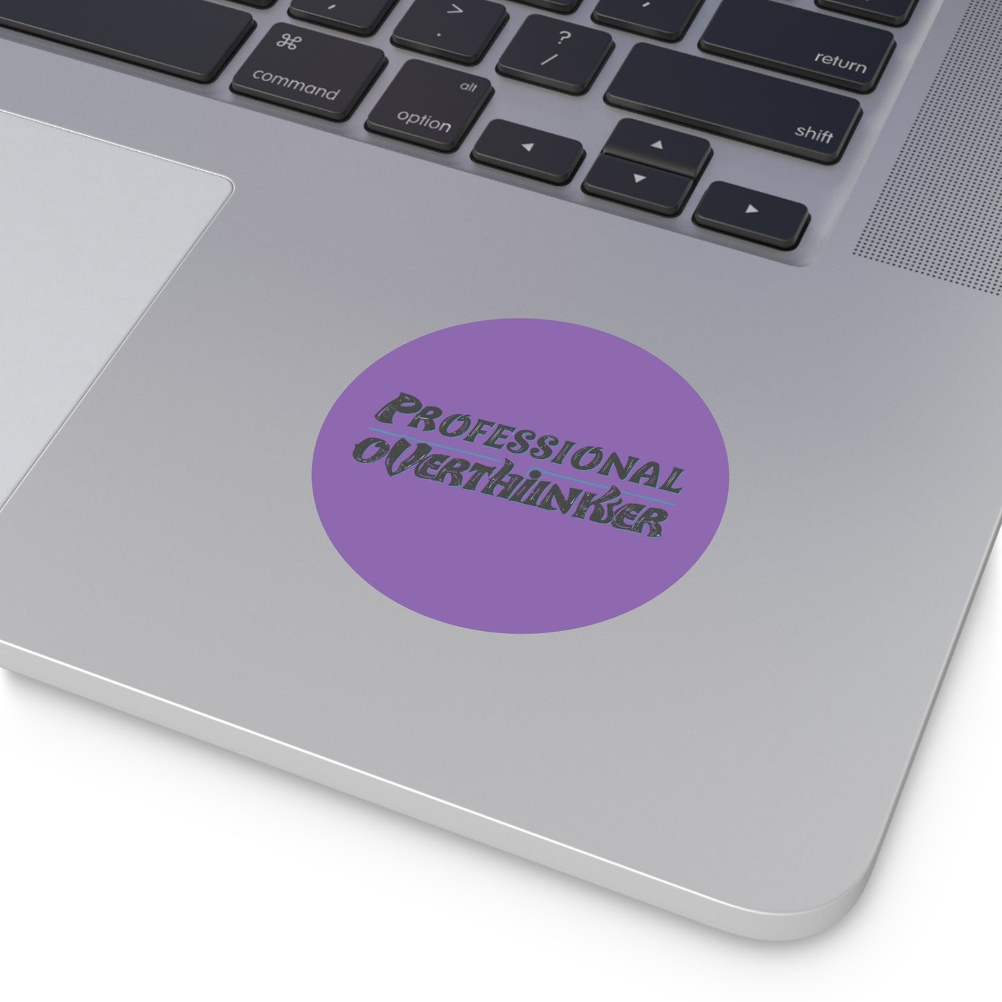 Purple Professional Overthinker Sticker – Funny Vinyl Decal for Laptops, Notebooks & Water Bottles | Waterproof, Matte Finish, Long - Lasting - You're My Kind of Weird