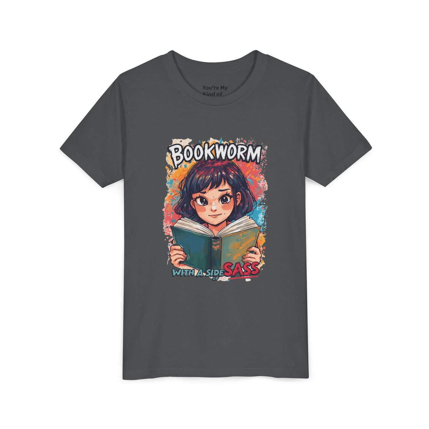 Kids Bookworm Sass Tee, Fun T-Shirt for Young Readers, Gift for Book Lovers, Back to School Apparel, Cute Kid's Graphic Tee