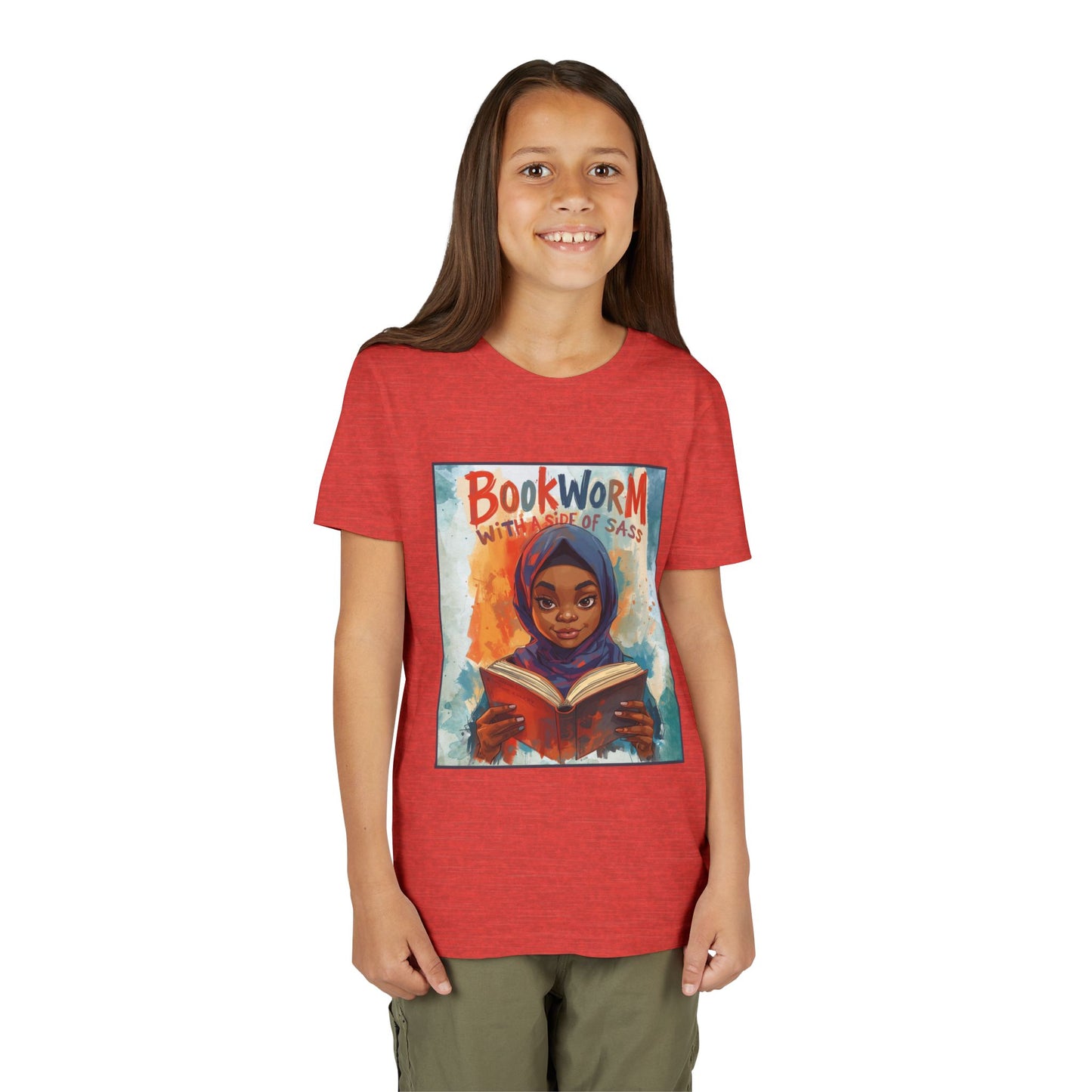 Kids Bookworm Sass Tee, Fun T-Shirt for Young Readers, Gift for Book Lovers, Back to School Apparel, Cute Kid's Graphic Tee