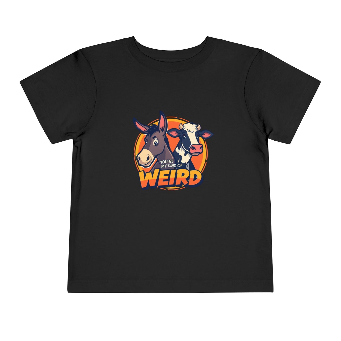 Whimsical Toddler Tee - 'You're Weird' Cute Animal Design, Fun Kids Shirt, Birthday Gift, Playdate Apparel, Funny Toddler Clothing