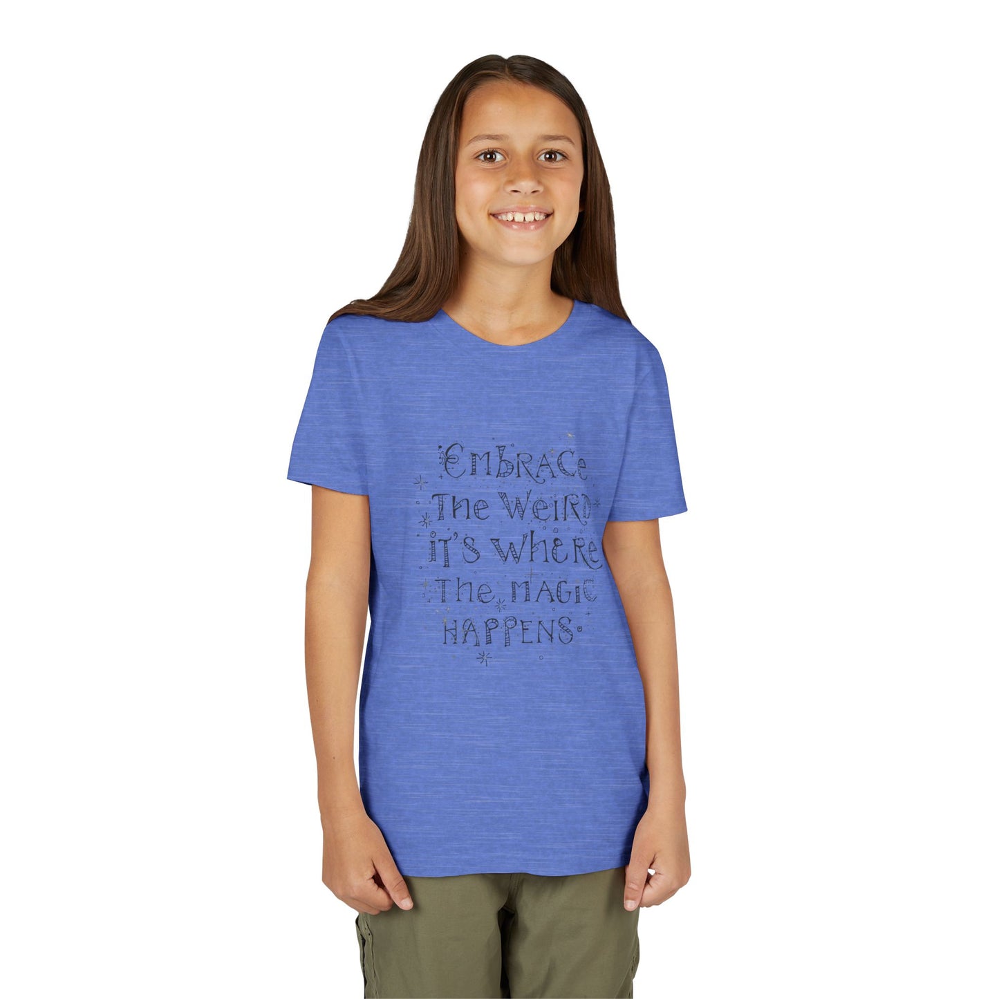 Embrace the Weird, It's Where the Magic Happens Tee - HyperFashion, Stylish Kids Shirt, Youth Fashion Top, Birthday Gift, Everyday Fun Wear