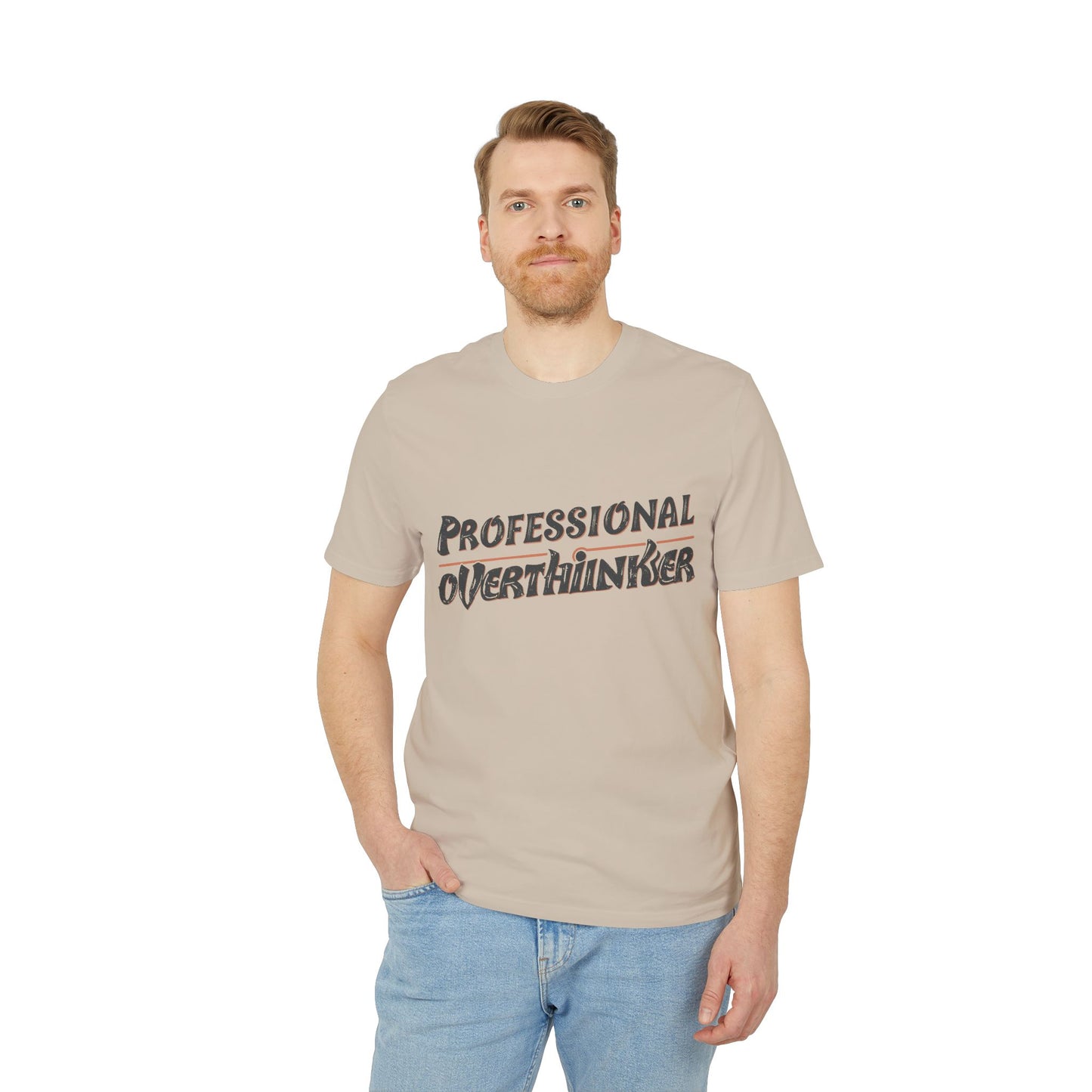 Professional Overthinker Unisex T-shirt, Creative Humor Tee, Gift for Thinkers, Casual Wear, Perfect for Birthdays, Friends, Relaxed Style