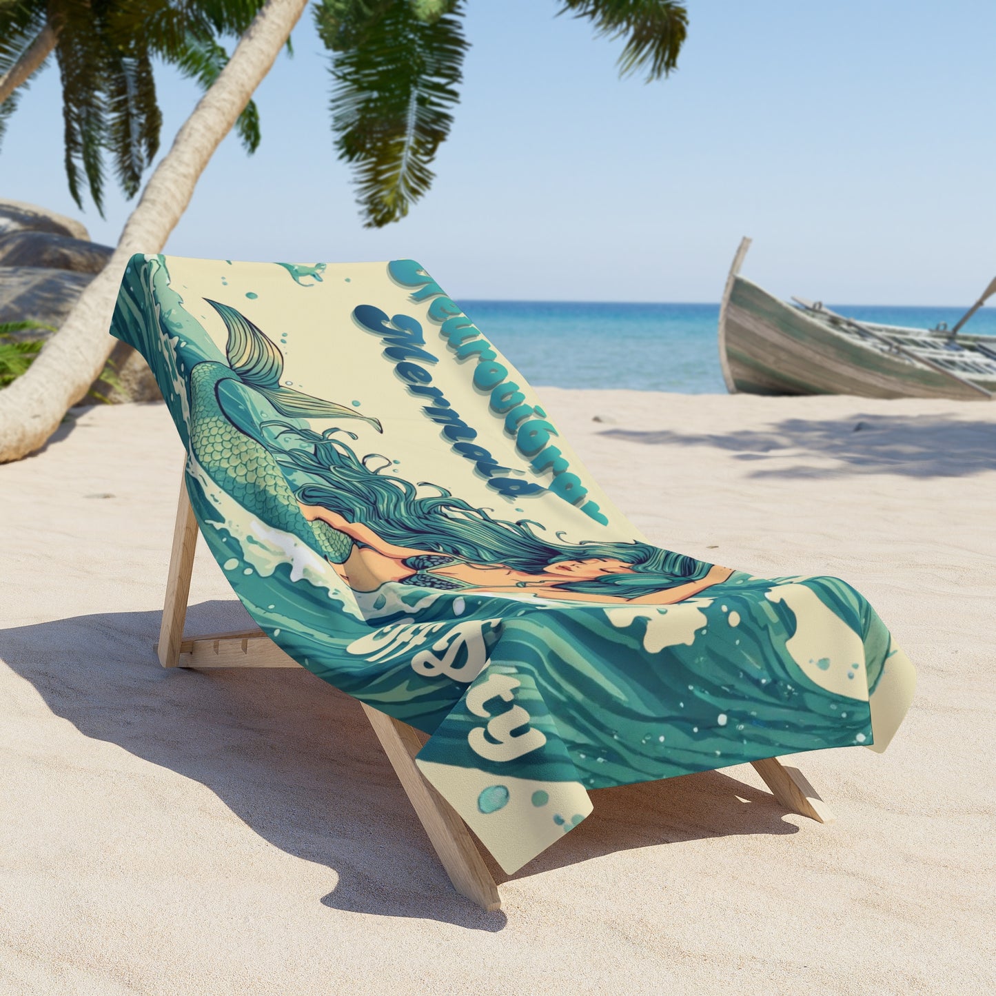 Neurovibrant Mermaid Beach Towel - You're My Kind of Weird