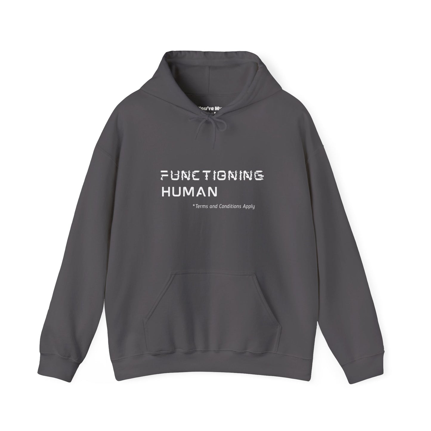 Functioning Human Hoodie – Funny Unisex Heavy Blend™ Sweatshirt, Cozy Cotton-Poly Blend, Casual Gift