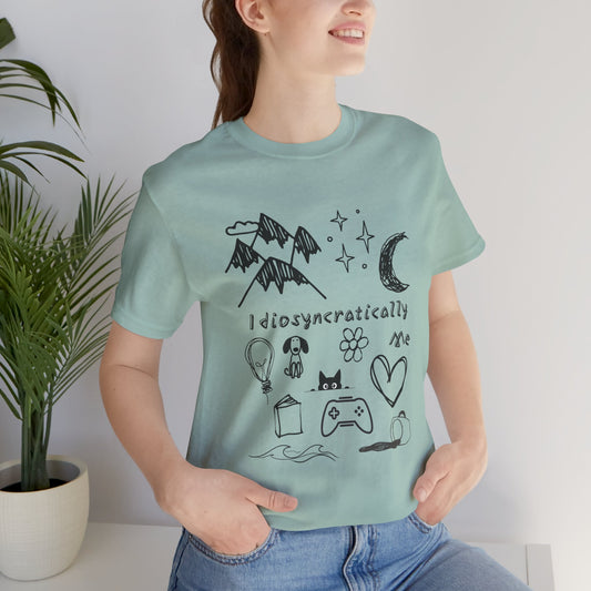Customized Idiosyncratically Me doodle collage tee - You're My Kind of Weird