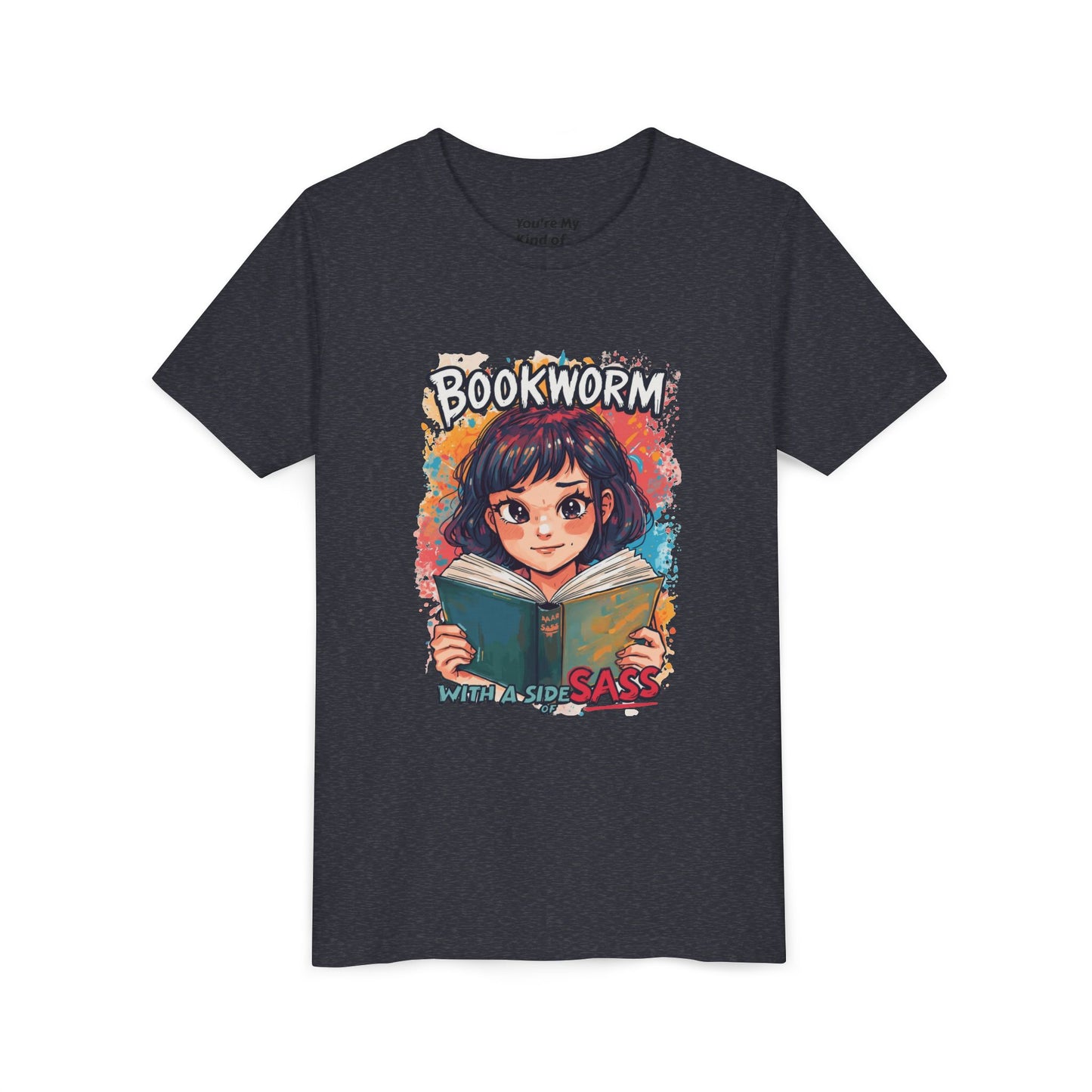 Kids Bookworm Sass Tee, Fun T-Shirt for Young Readers, Gift for Book Lovers, Back to School Apparel, Cute Kid's Graphic Tee