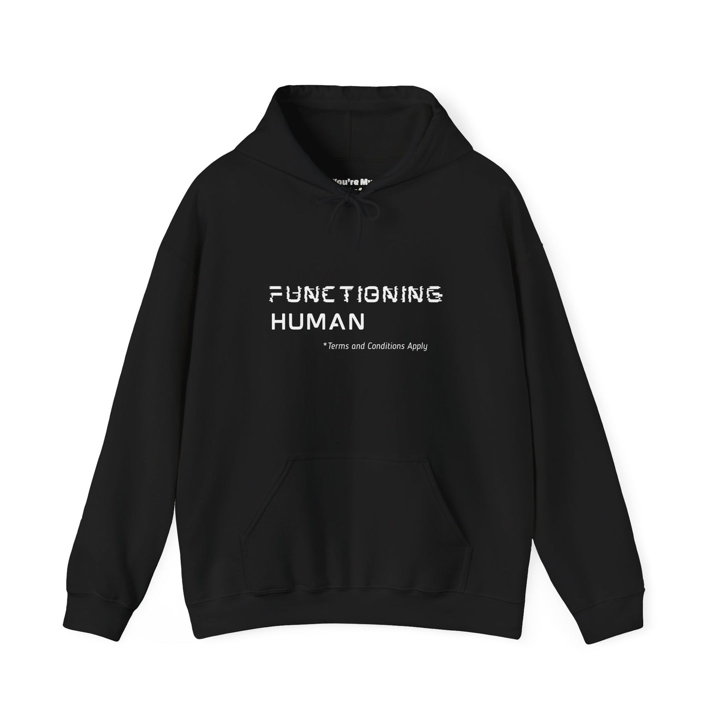 Functioning Human Hoodie – Funny Unisex Heavy Blend™ Sweatshirt, Cozy Cotton-Poly Blend, Casual Gift