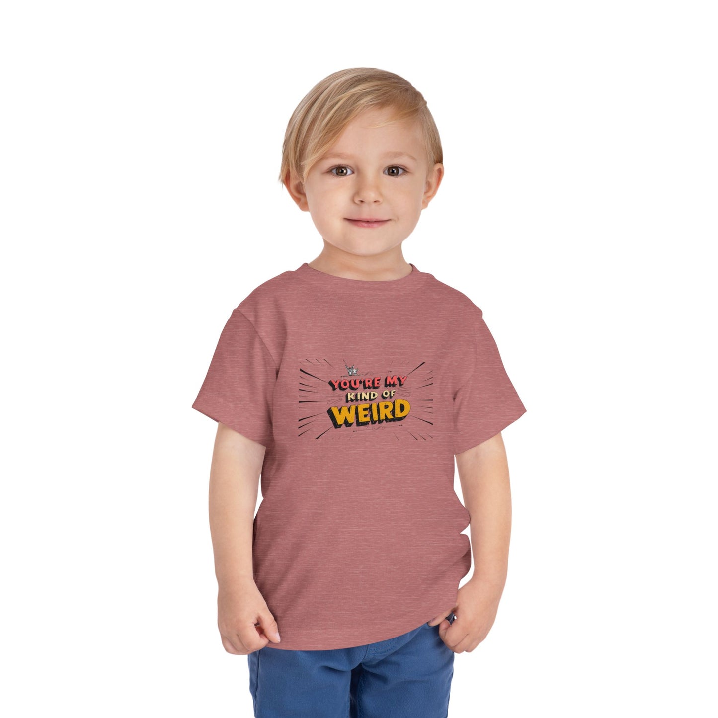 Whimsical Toddler Tee - 'You're My Kind of Weird' Cute Vintage Design, Fun Kids Shirt, Birthday Gift, Playdate Apparel, Funny Toddler Clothing