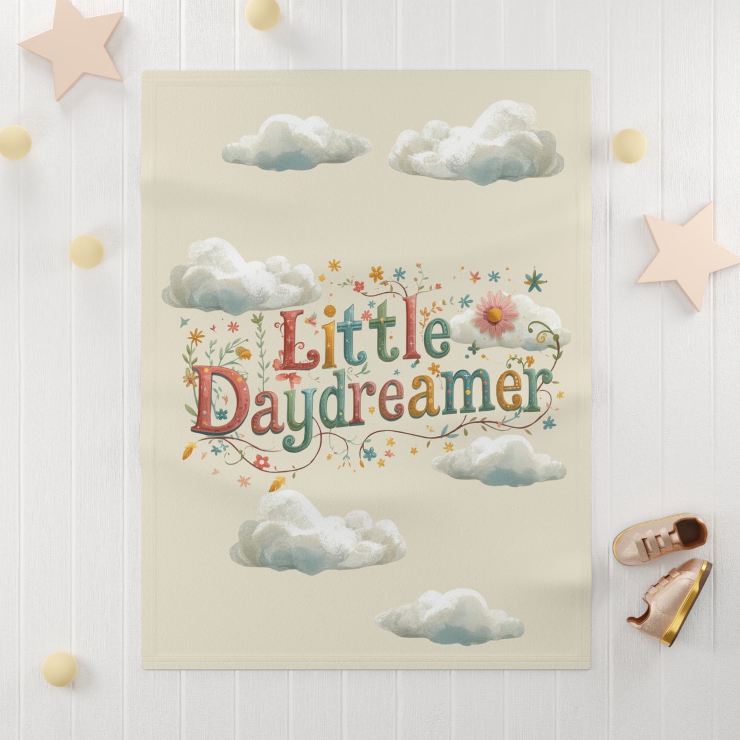 Dreamy Daydreamer Baby Blanket - Soft Fleece Nursery Decor - You're My Kind of Weird Home Decor