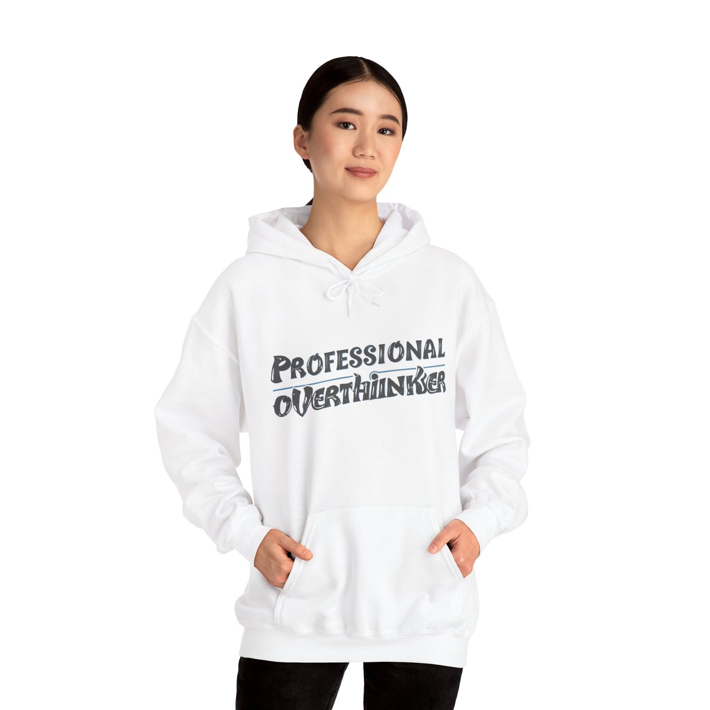 Professional Overthinker Hoodie, Cozy Sweatshirt for Mental Health Awareness, Gift for Overthinkers, Funny Casual Wear, Unisex Pullover