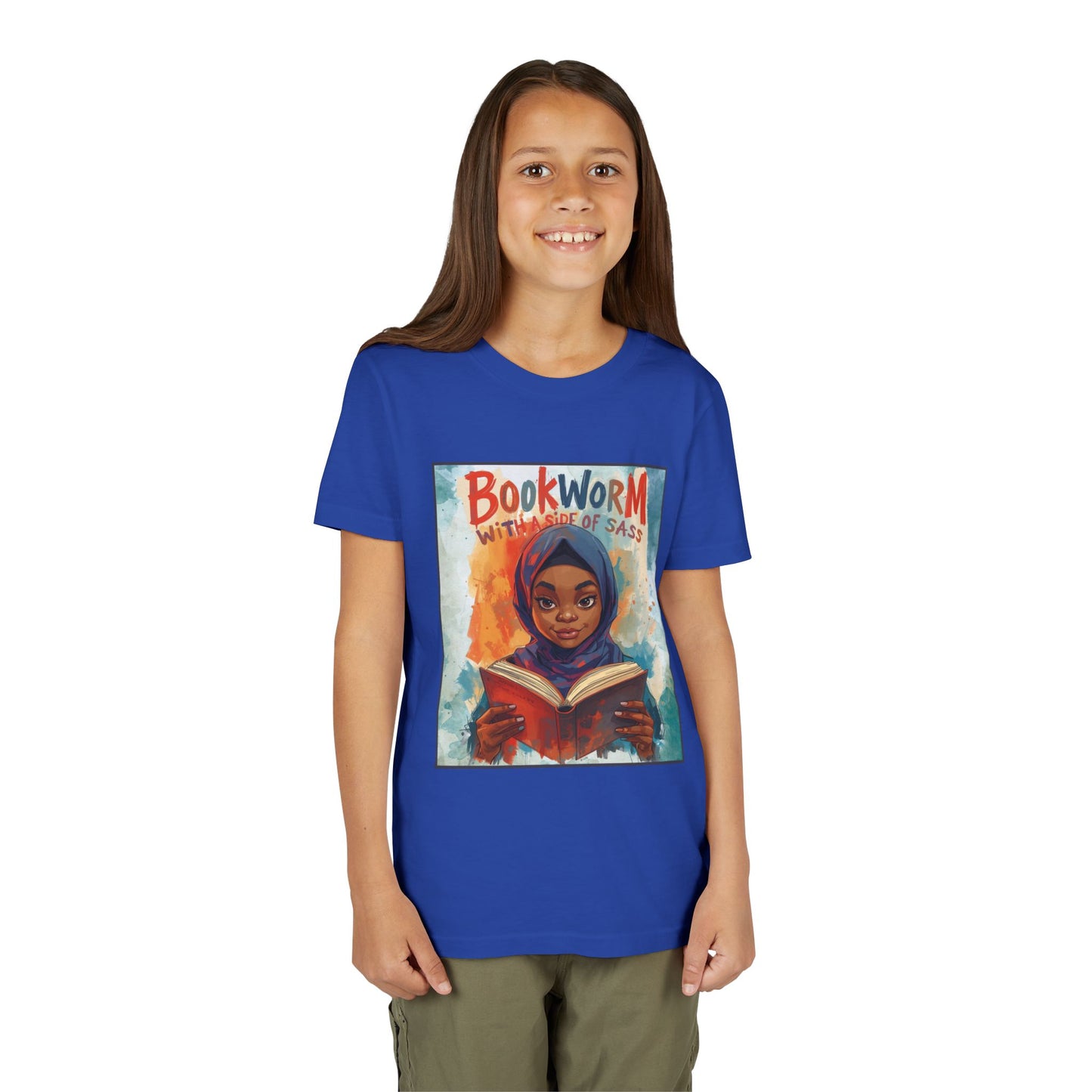 Kids Bookworm Sass Tee, Fun T-Shirt for Young Readers, Gift for Book Lovers, Back to School Apparel, Cute Kid's Graphic Tee