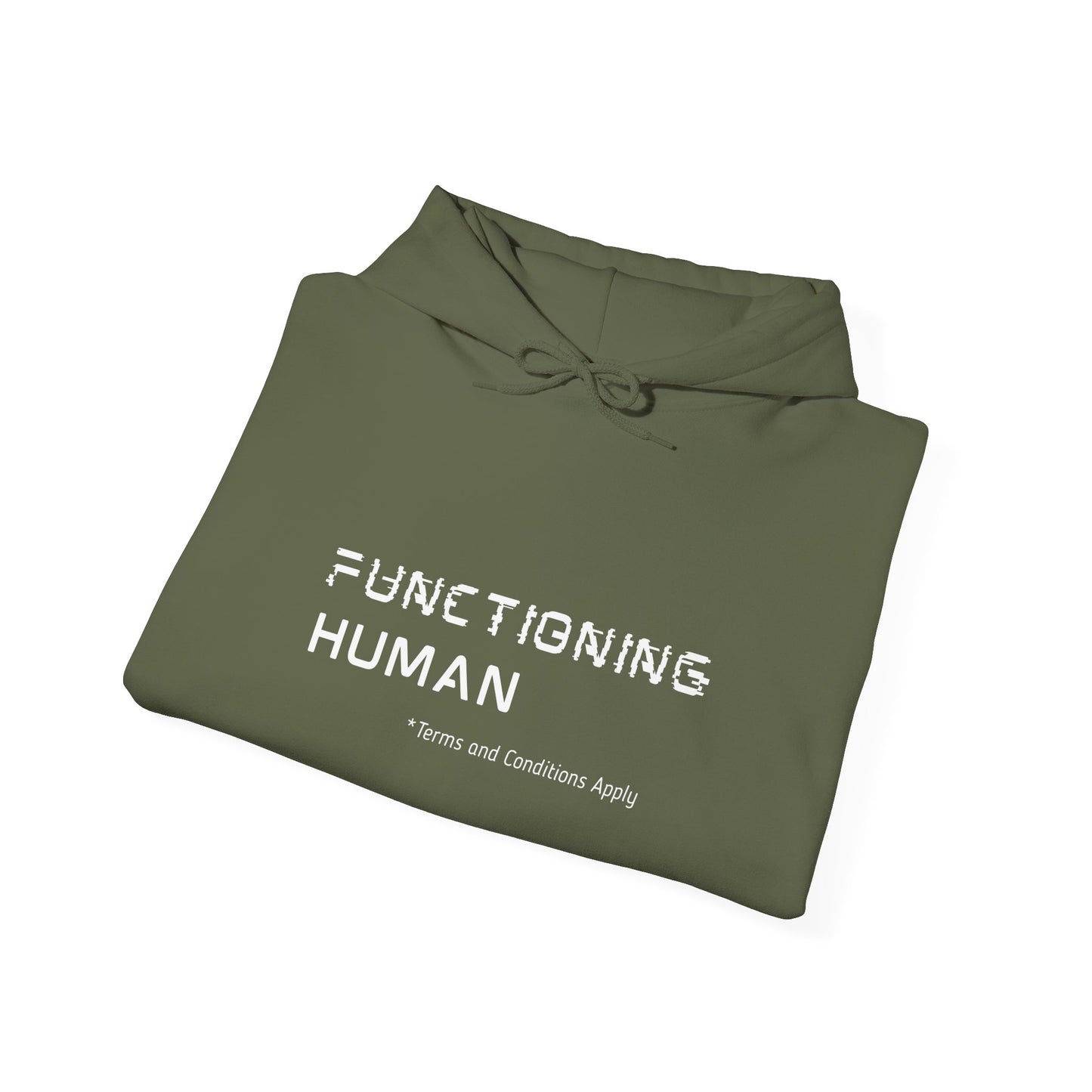 Functioning Human Hoodie – Funny Unisex Heavy Blend™ Sweatshirt, Cozy Cotton-Poly Blend, Casual Gift
