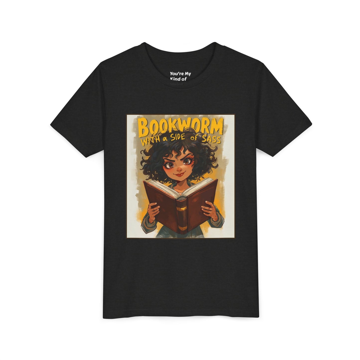 Kids Bookworm Sass Tee, Fun T-Shirt for Young Readers, Gift for Book Lovers, Back to School Apparel, Cute Kid's Graphic Tee