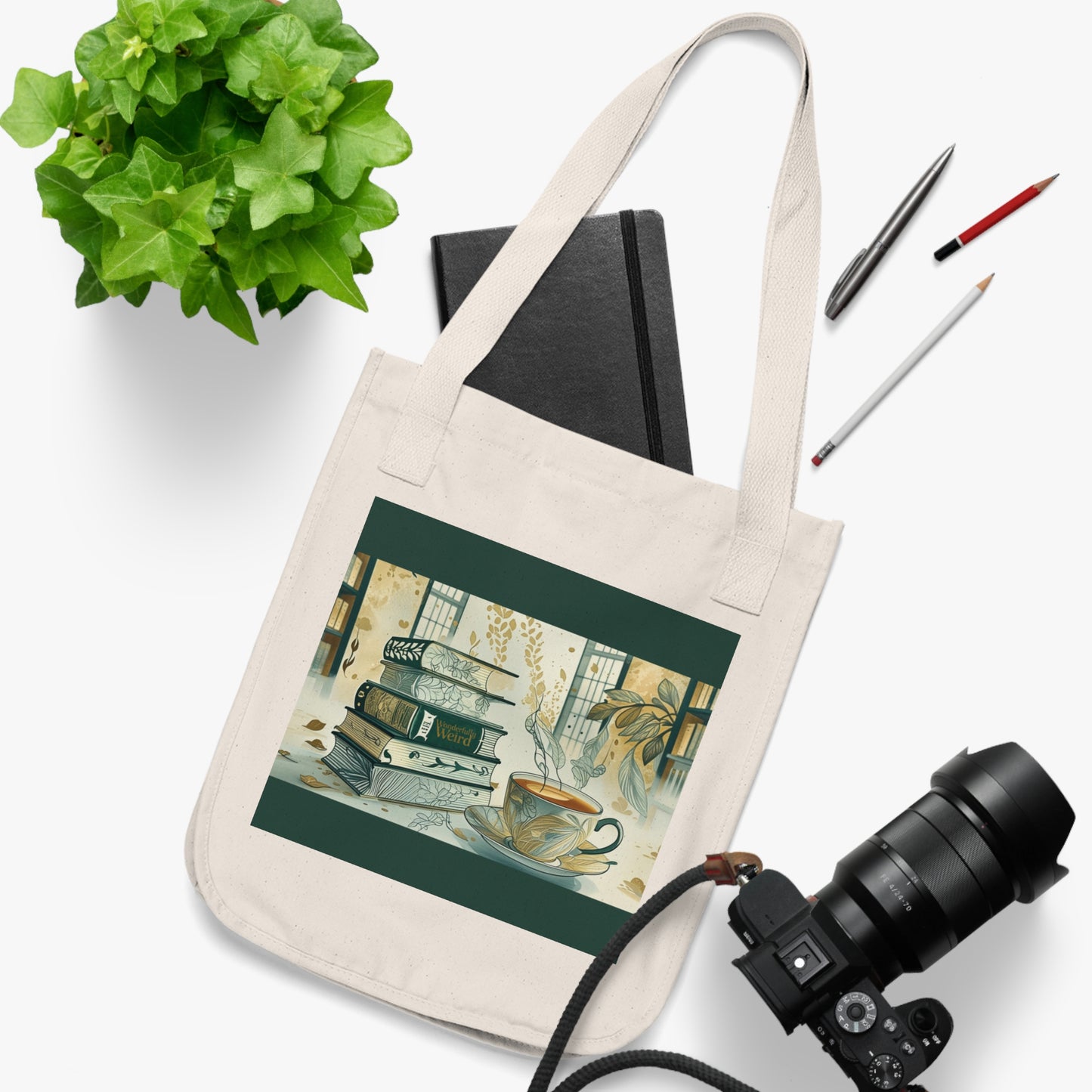 Cozy Read Tote Bag | Book Lover's Bag for Library Trips, Eco-Friendly Shopping, Gift Idea for Readers, Coffee Lovers