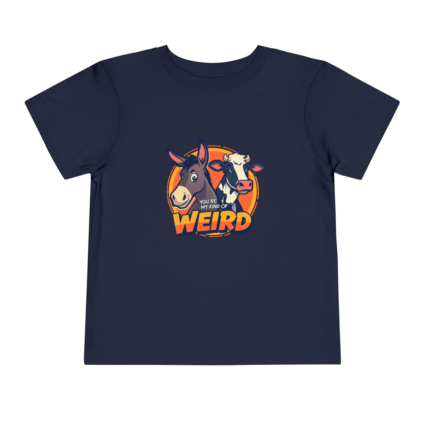 Whimsical Toddler Tee - 'You're Weird' Cute Animal Design, Fun Kids Shirt, Birthday Gift, Playdate Apparel, Funny Toddler Clothing