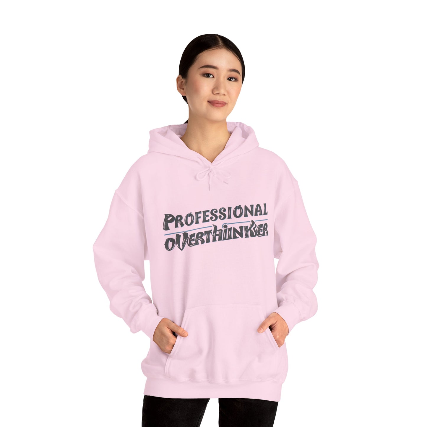Professional Overthinker Hoodie, Cozy Sweatshirt for Mental Health Awareness, Gift for Overthinkers, Funny Casual Wear, Unisex Pullover