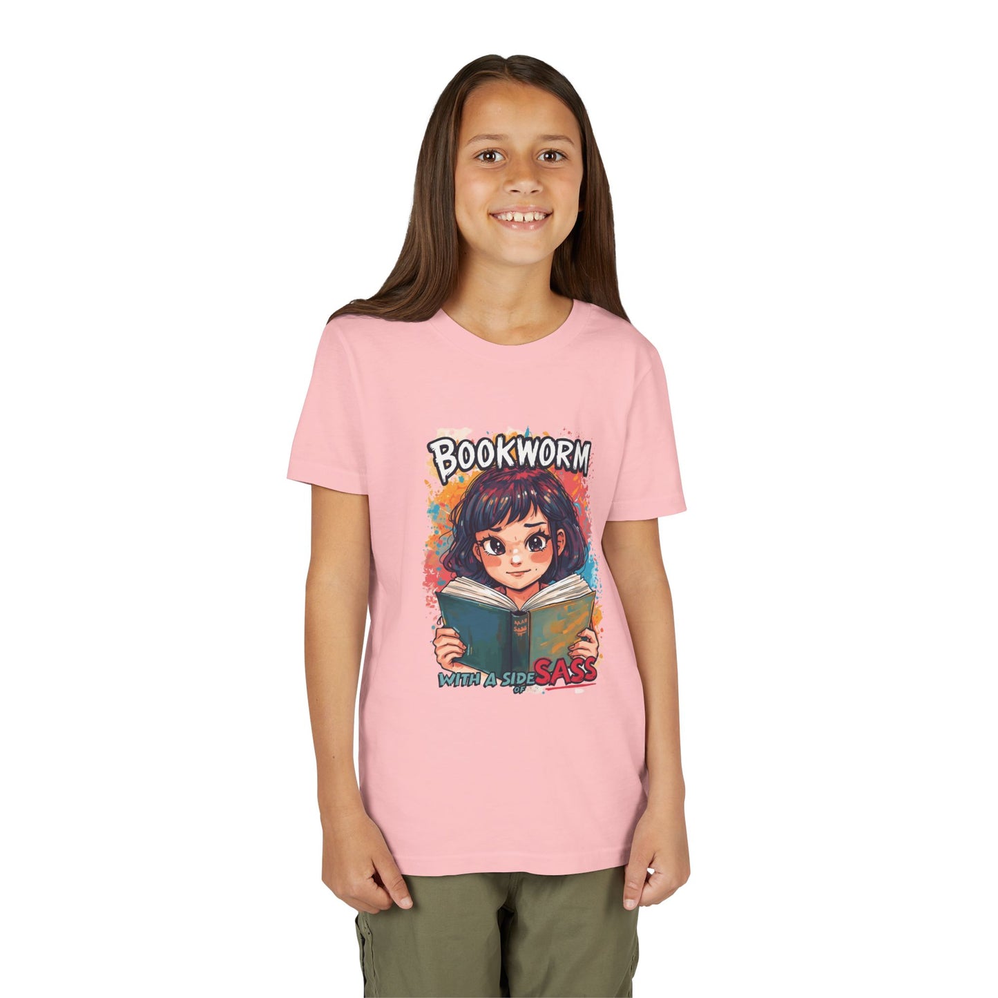 Kids Bookworm Sass Tee, Fun T-Shirt for Young Readers, Gift for Book Lovers, Back to School Apparel, Cute Kid's Graphic Tee