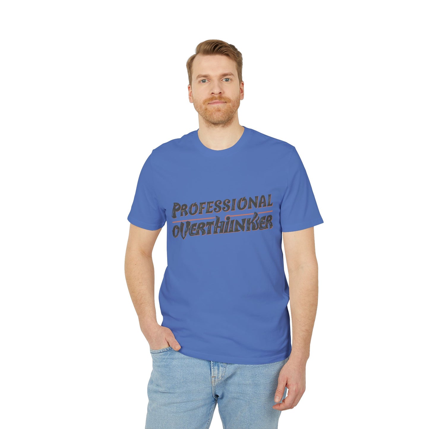 Professional Overthinker Unisex T-shirt, Creative Humor Tee, Gift for Thinkers, Casual Wear, Perfect for Birthdays, Friends, Relaxed Style