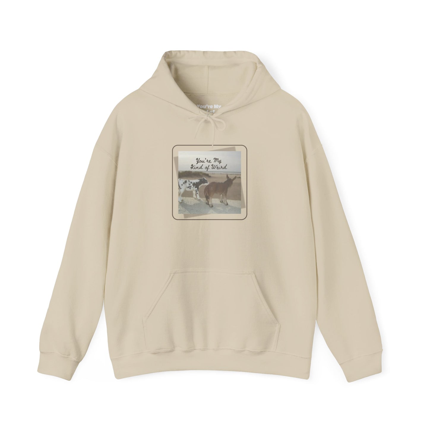 Cozy Fleece Hoodie with Three-Panel Design, Animal Lover Gift, Casual Wear, Graphic Sweatshirt, Winter Apparel