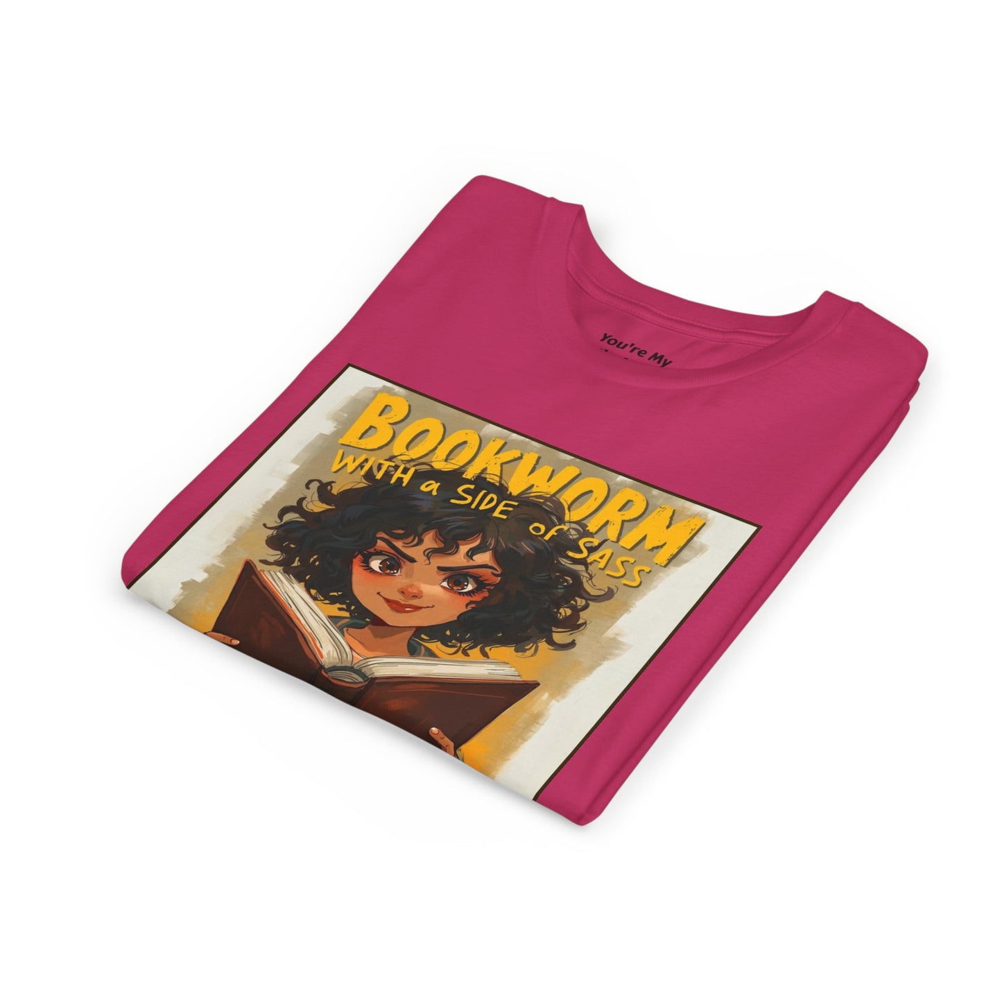 Kids Bookworm Sass Tee, Fun T-Shirt for Young Readers, Gift for Book Lovers, Back to School Apparel, Cute Kid's Graphic Tee