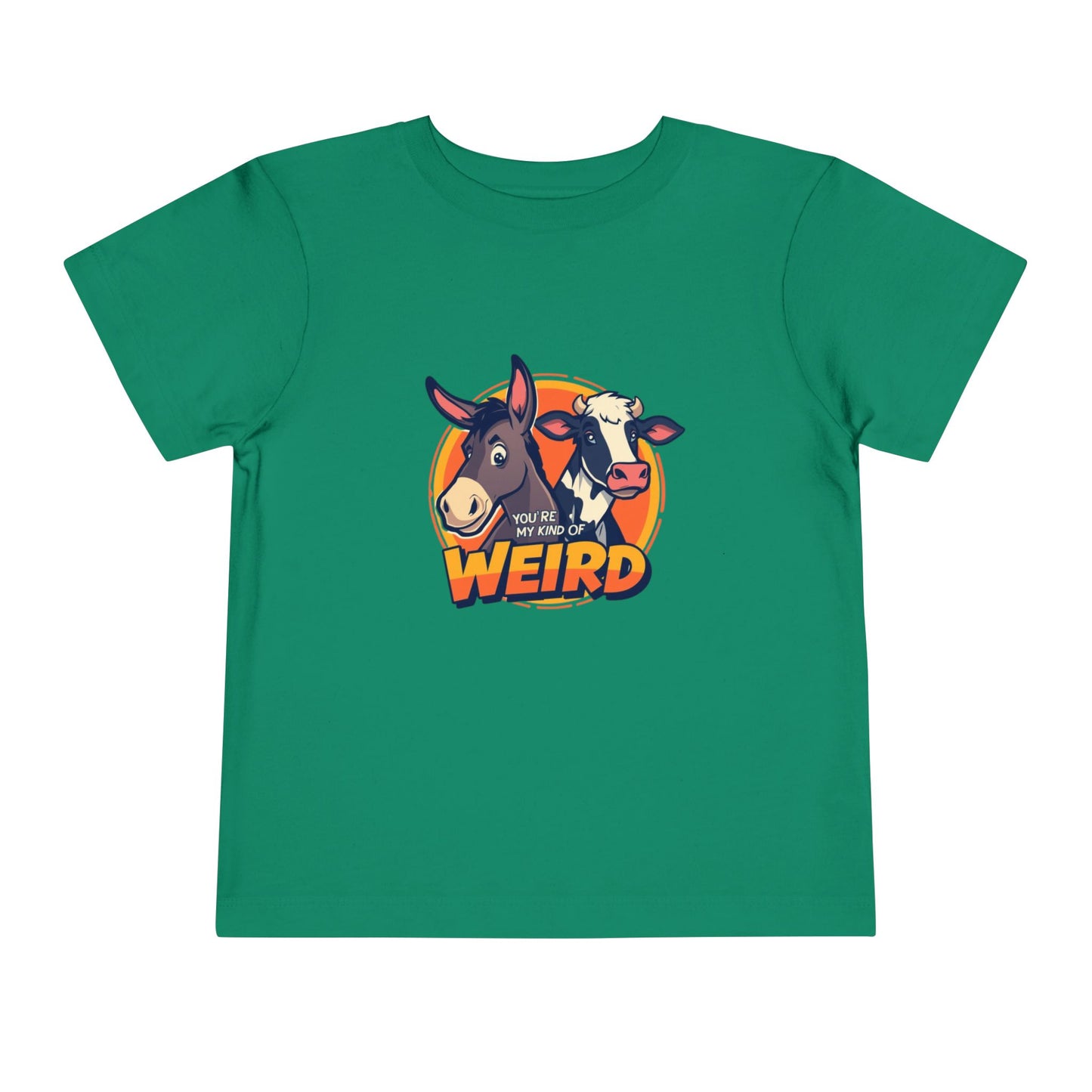 Whimsical Toddler Tee - 'You're Weird' Cute Animal Design, Fun Kids Shirt, Birthday Gift, Playdate Apparel, Funny Toddler Clothing