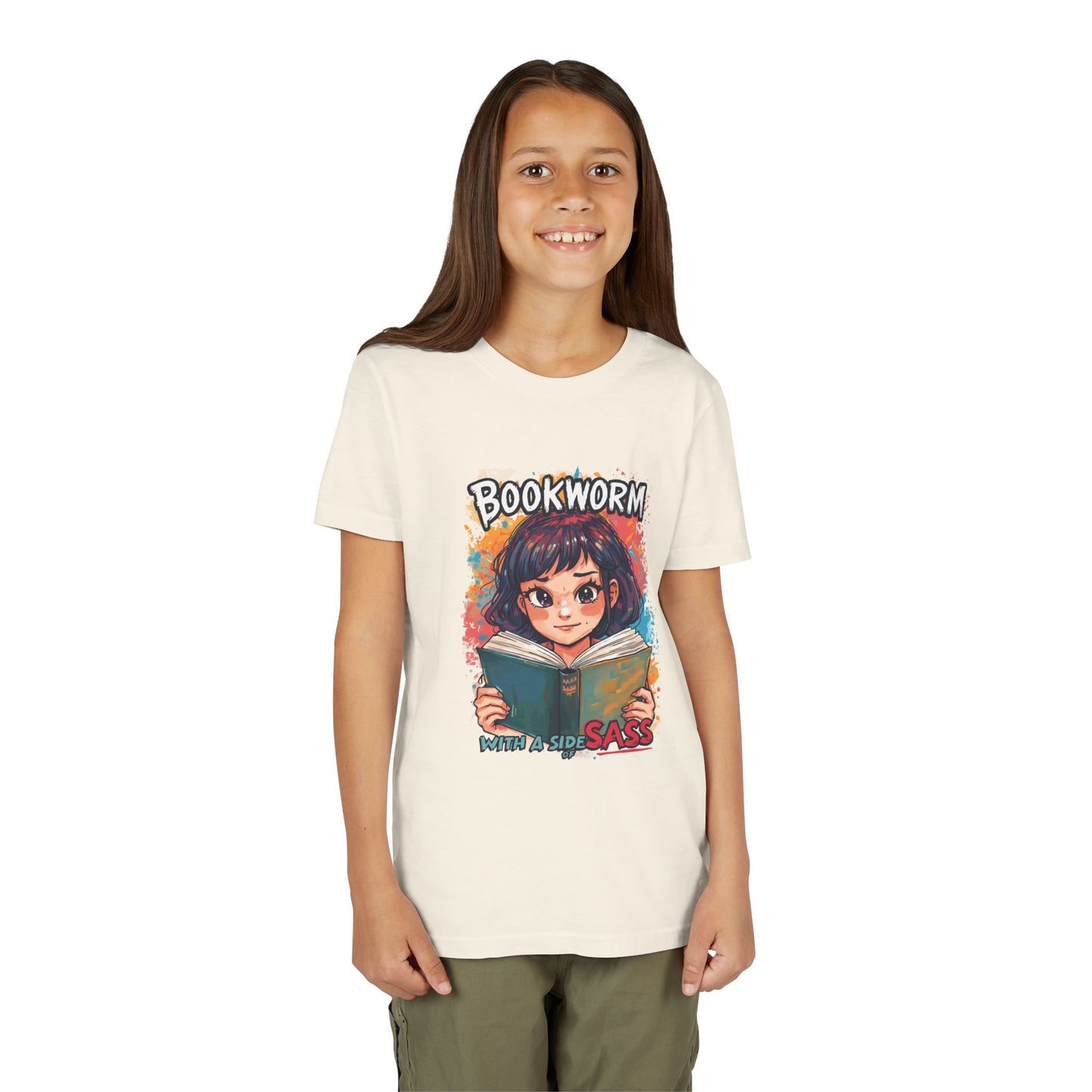 Kids Bookworm Sass Tee, Fun T-Shirt for Young Readers, Gift for Book Lovers, Back to School Apparel, Cute Kid's Graphic Tee