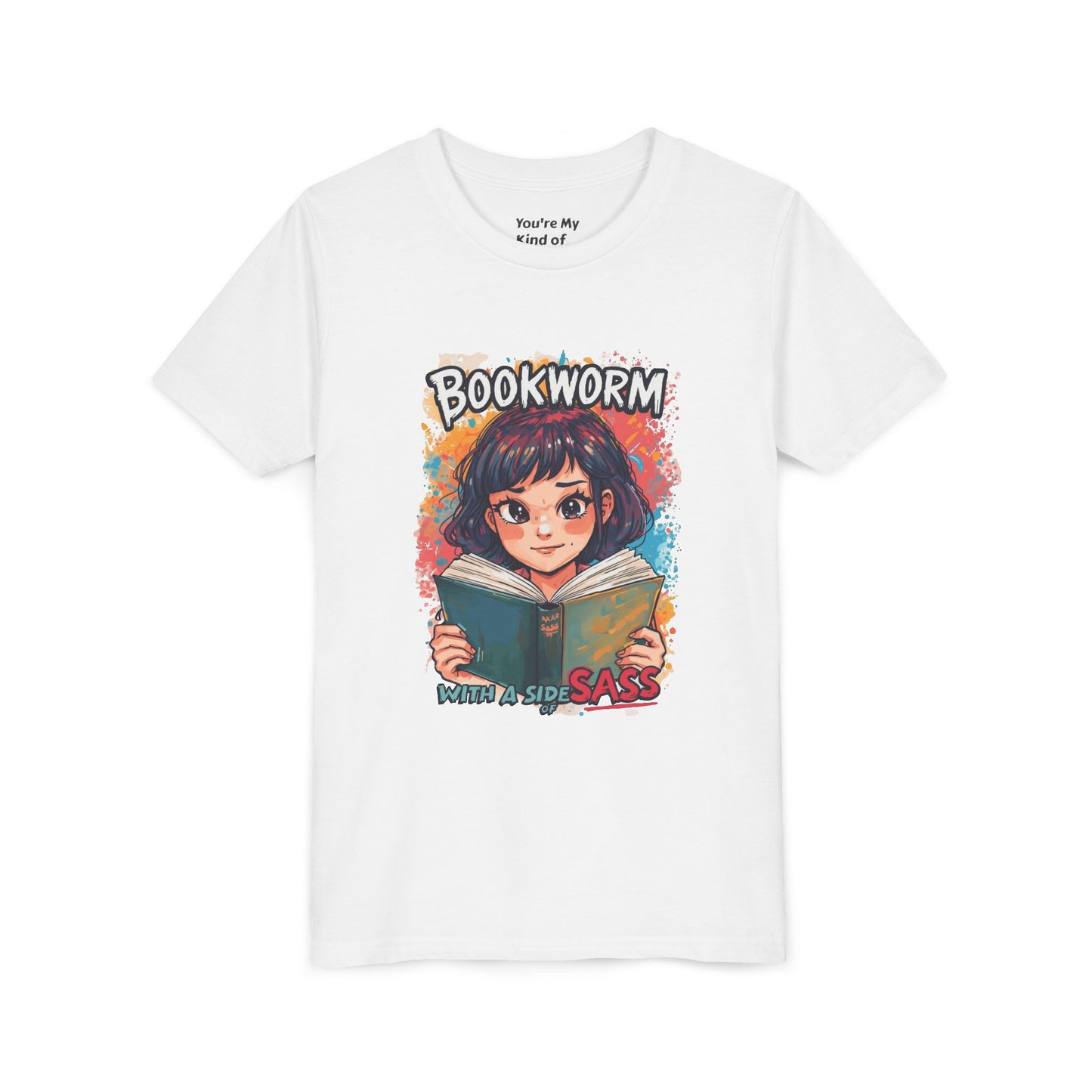Kids Bookworm Sass Tee, Fun T-Shirt for Young Readers, Gift for Book Lovers, Back to School Apparel, Cute Kid's Graphic Tee