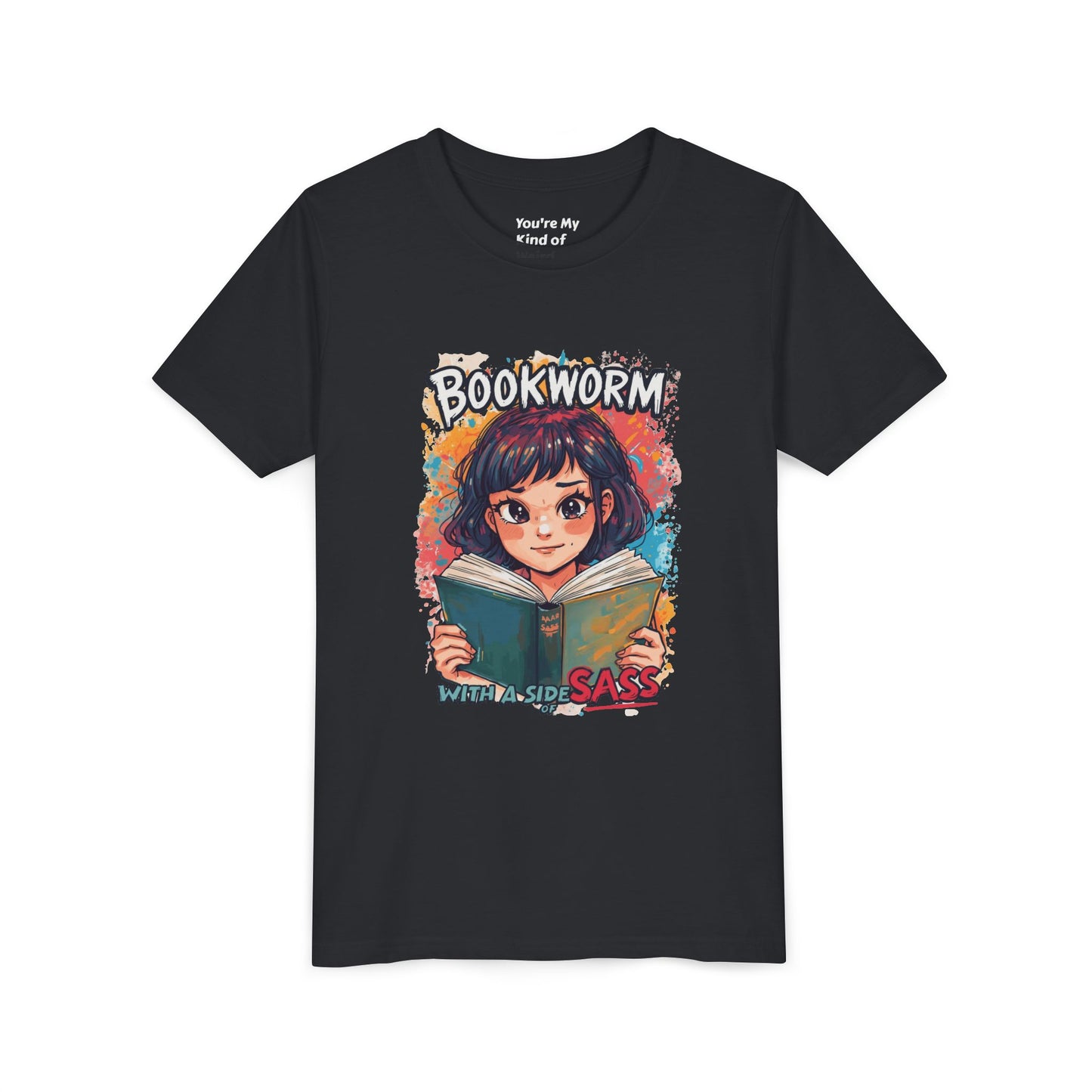 Kids Bookworm Sass Tee, Fun T-Shirt for Young Readers, Gift for Book Lovers, Back to School Apparel, Cute Kid's Graphic Tee