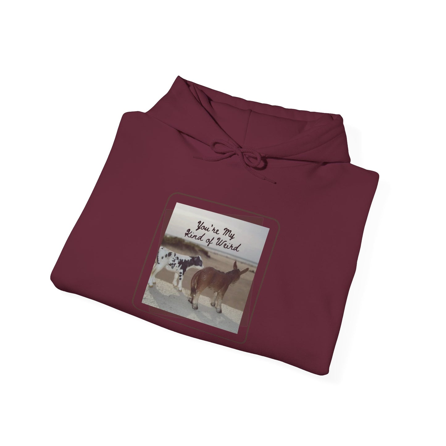 Cozy Fleece Hoodie with Three-Panel Design, Animal Lover Gift, Casual Wear, Graphic Sweatshirt, Winter Apparel