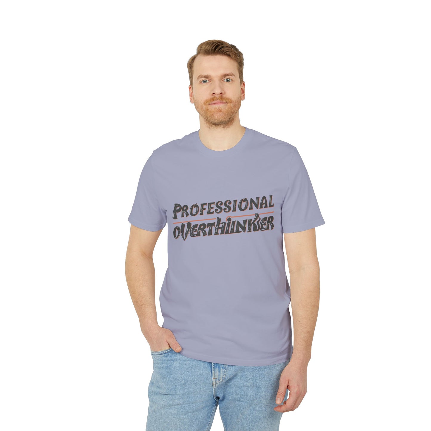 Professional Overthinker Unisex T-shirt, Creative Humor Tee, Gift for Thinkers, Casual Wear, Perfect for Birthdays, Friends, Relaxed Style