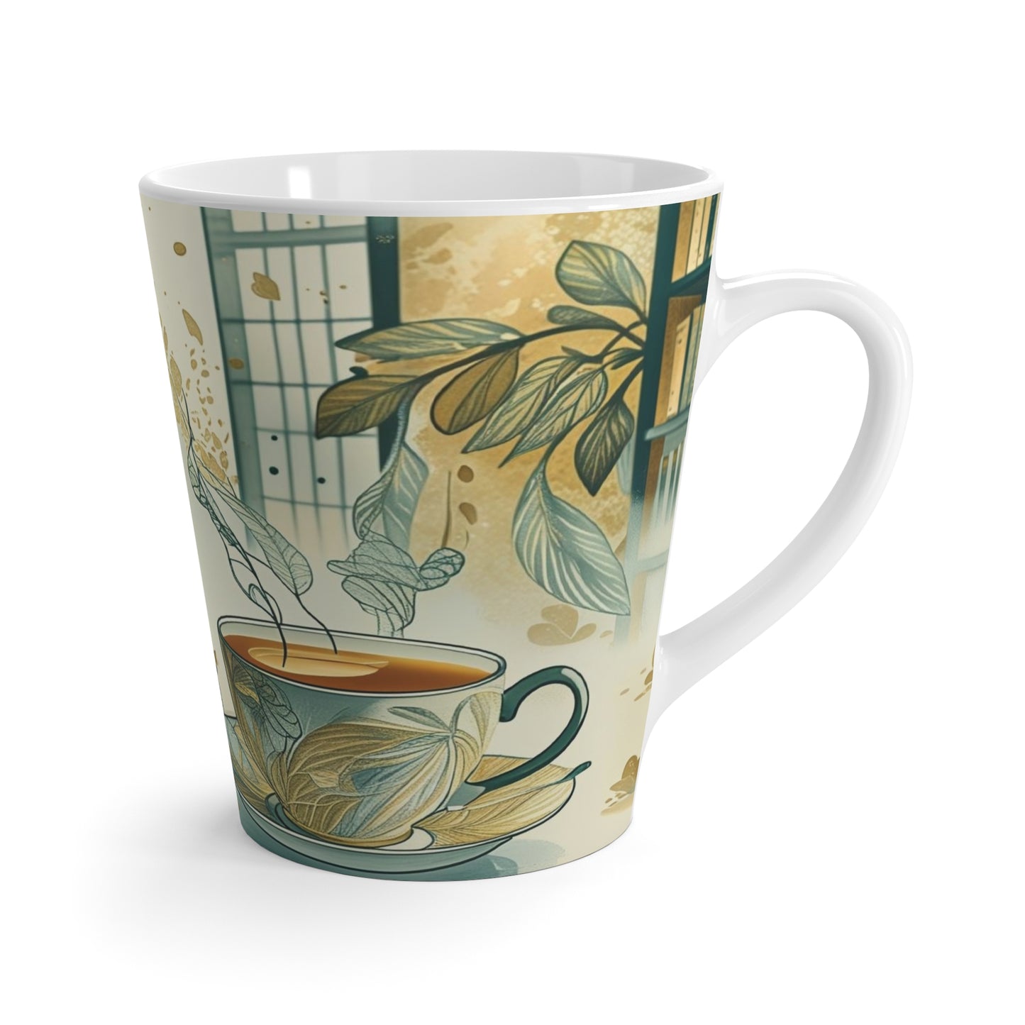 Whimsical Latte Mug: Perfect Gift for Book Lovers, Cozy Drinks, Home Decor, Unique Gifts for Readers, Wonderful Weird Design