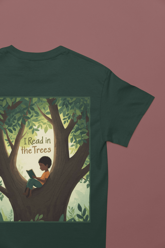 Whimsical "I Read in the Trees" Kids Tee for Young Readers - You're My Kind of Weird Kids clothes