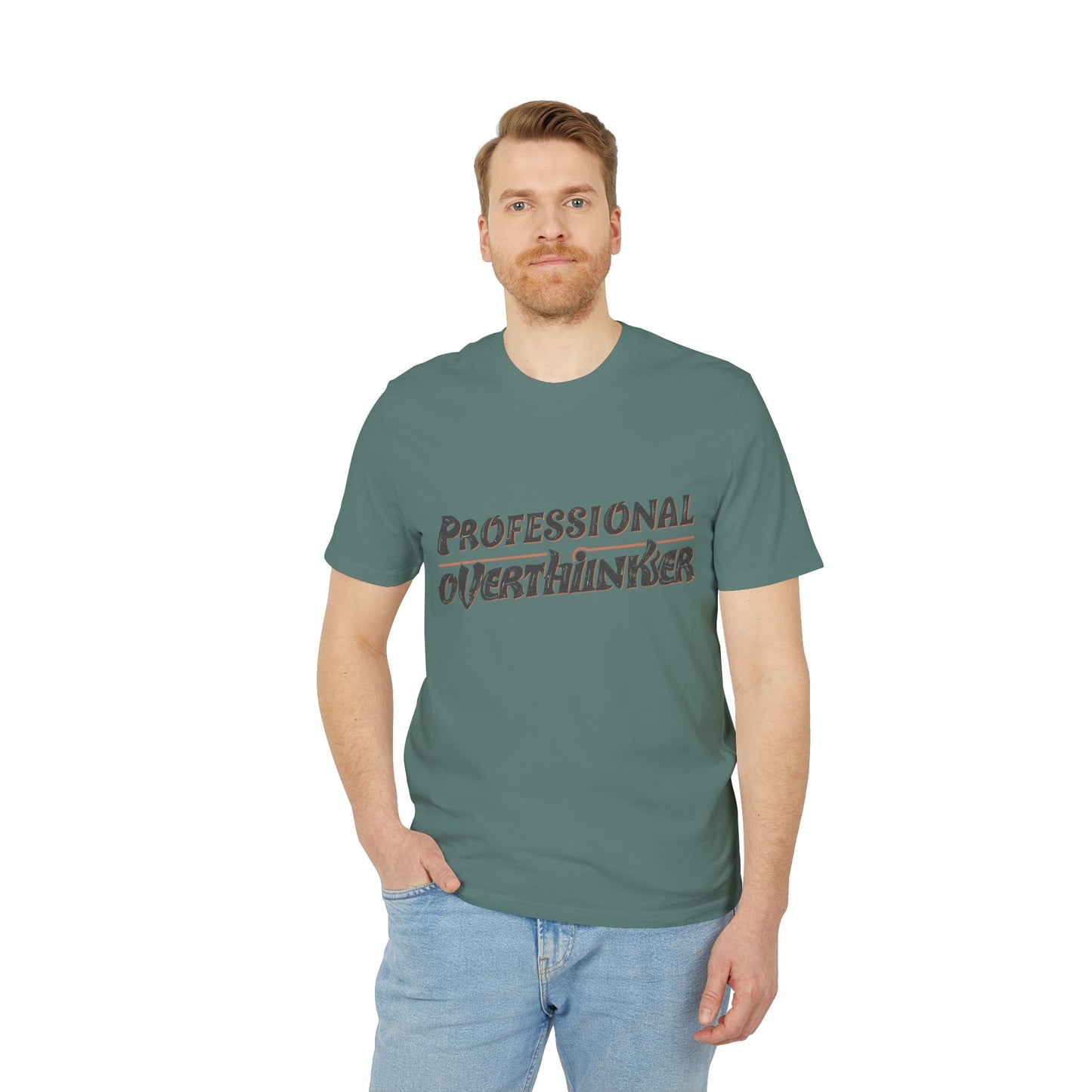 Professional Overthinker Unisex T-shirt, Creative Humor Tee, Gift for Thinkers, Casual Wear, Perfect for Birthdays, Friends, Relaxed Style