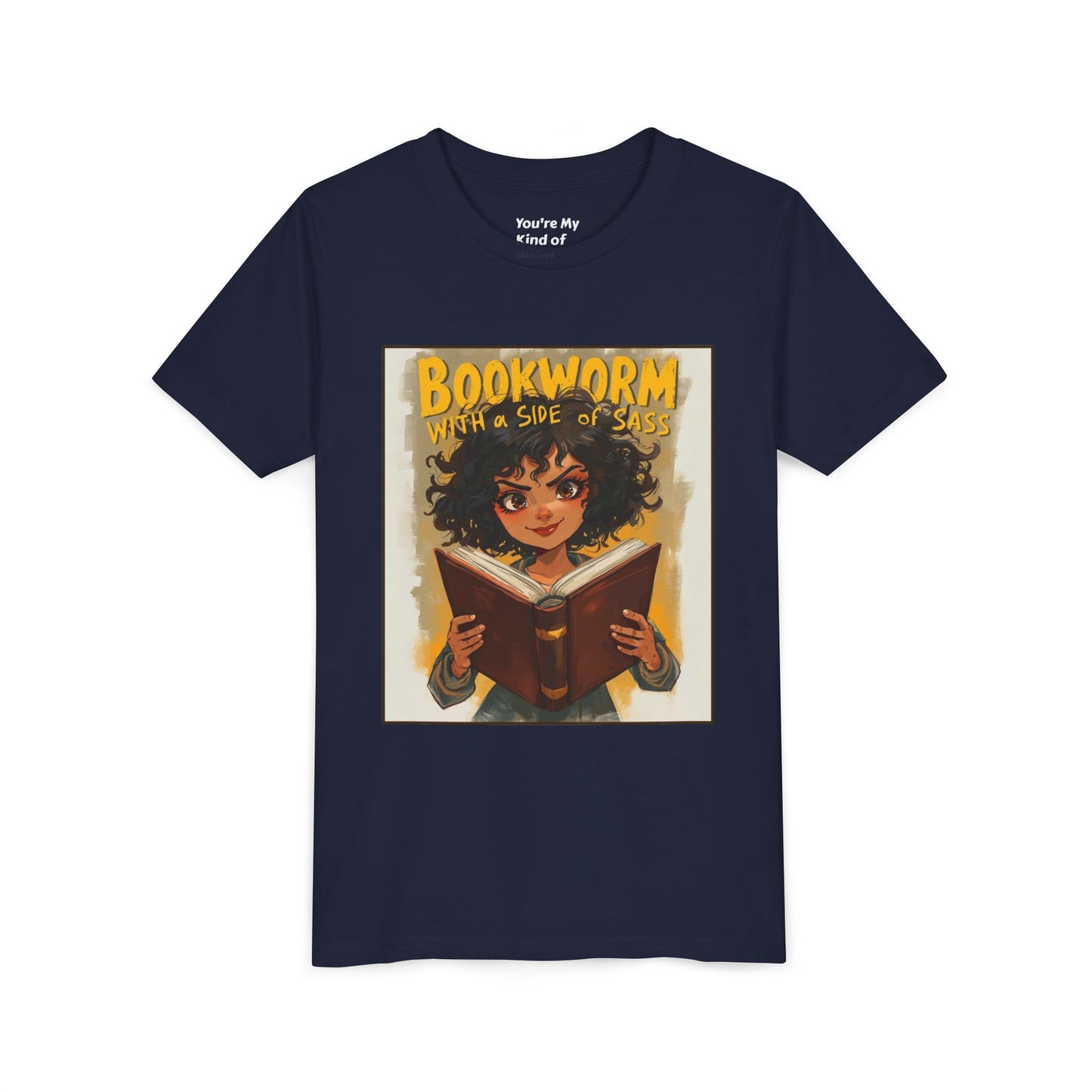Kids Bookworm Sass Tee, Fun T-Shirt for Young Readers, Gift for Book Lovers, Back to School Apparel, Cute Kid's Graphic Tee