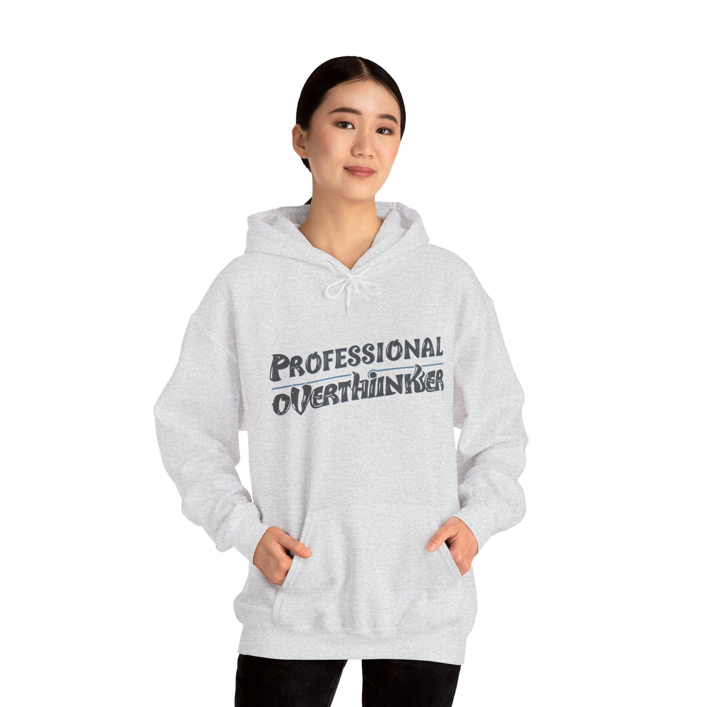 Professional Overthinker Hoodie, Cozy Sweatshirt for Mental Health Awareness, Gift for Overthinkers, Funny Casual Wear, Unisex Pullover