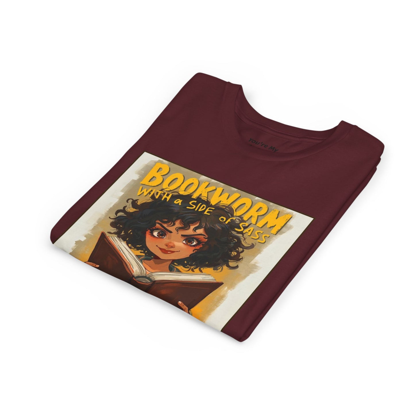 Kids Bookworm Sass Tee, Fun T-Shirt for Young Readers, Gift for Book Lovers, Back to School Apparel, Cute Kid's Graphic Tee