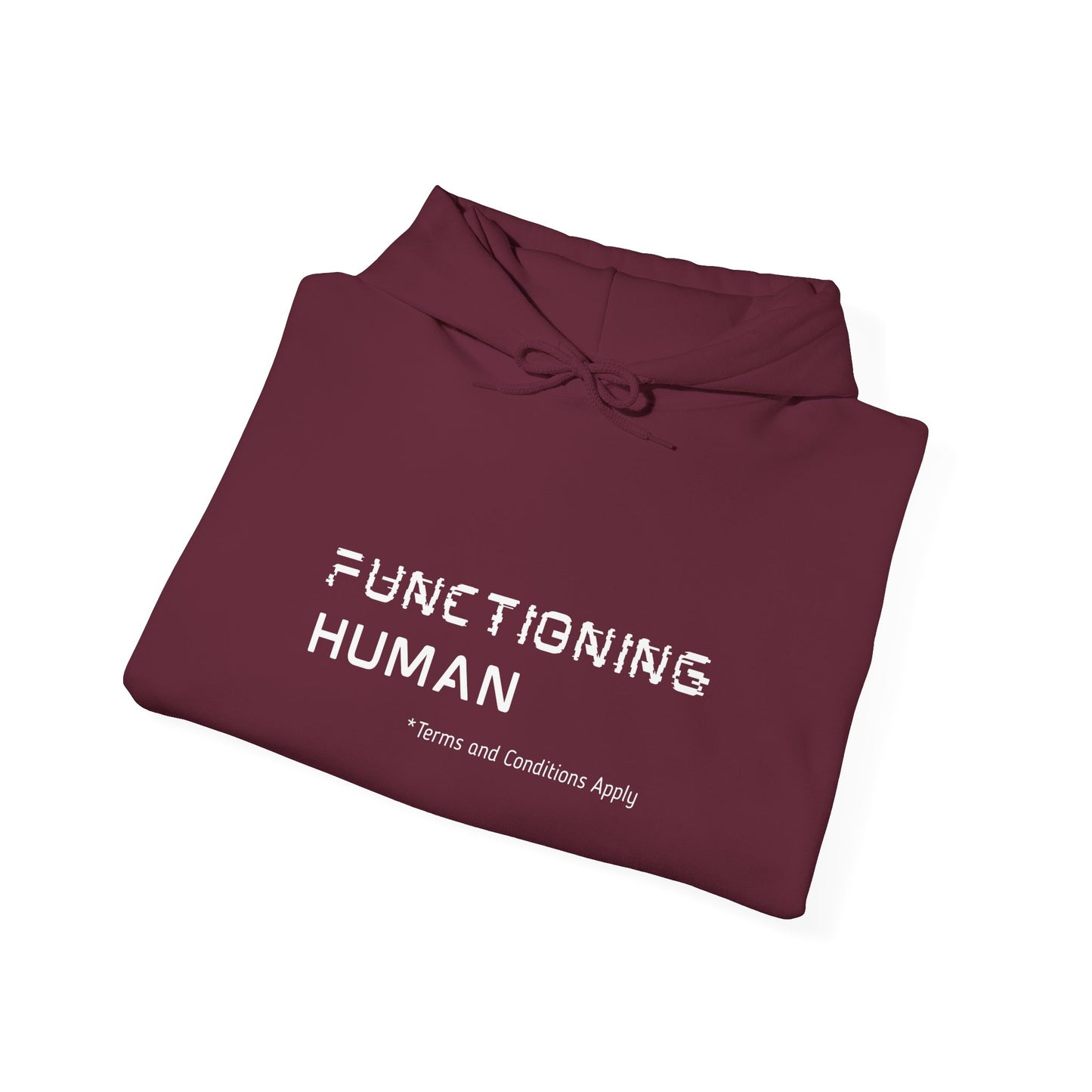 Functioning Human Hoodie – Funny Unisex Heavy Blend™ Sweatshirt, Cozy Cotton-Poly Blend, Casual Gift