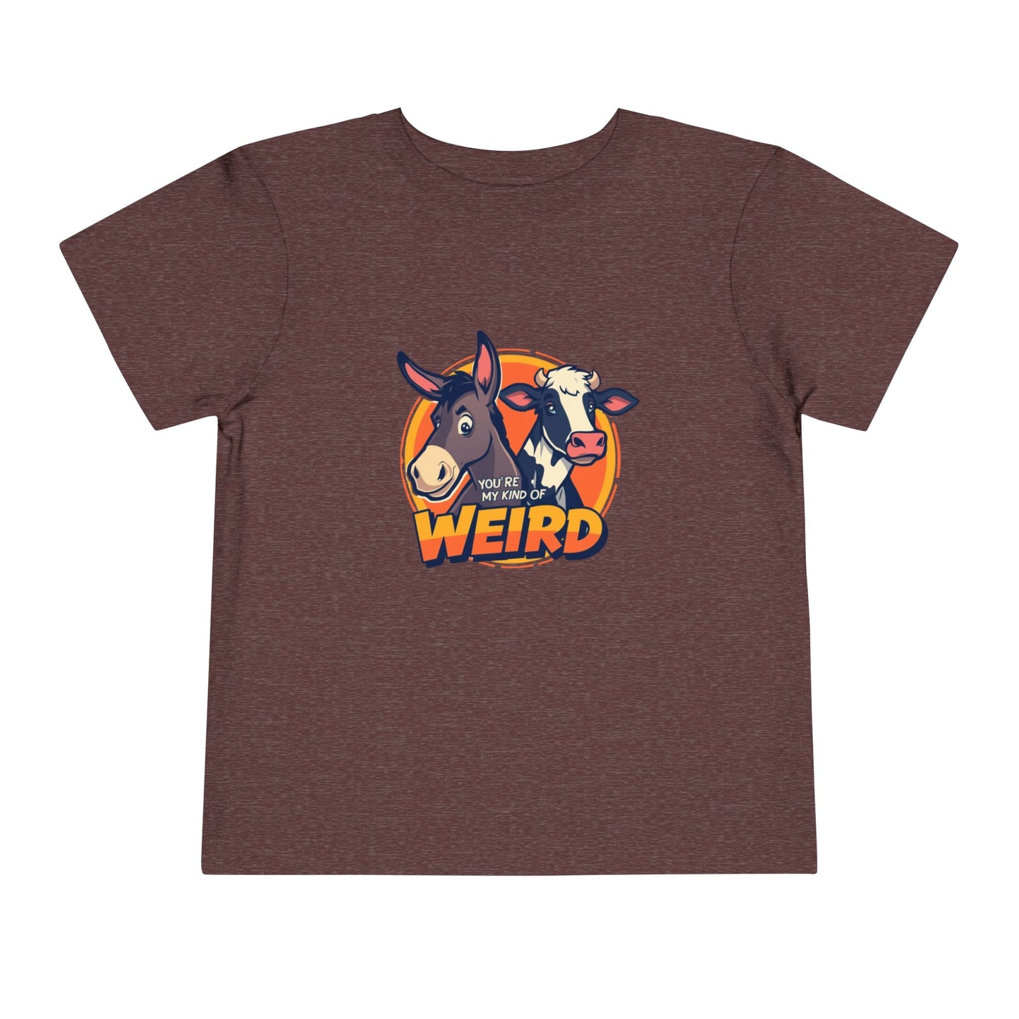 Whimsical Toddler Tee - 'You're Weird' Cute Animal Design, Fun Kids Shirt, Birthday Gift, Playdate Apparel, Funny Toddler Clothing